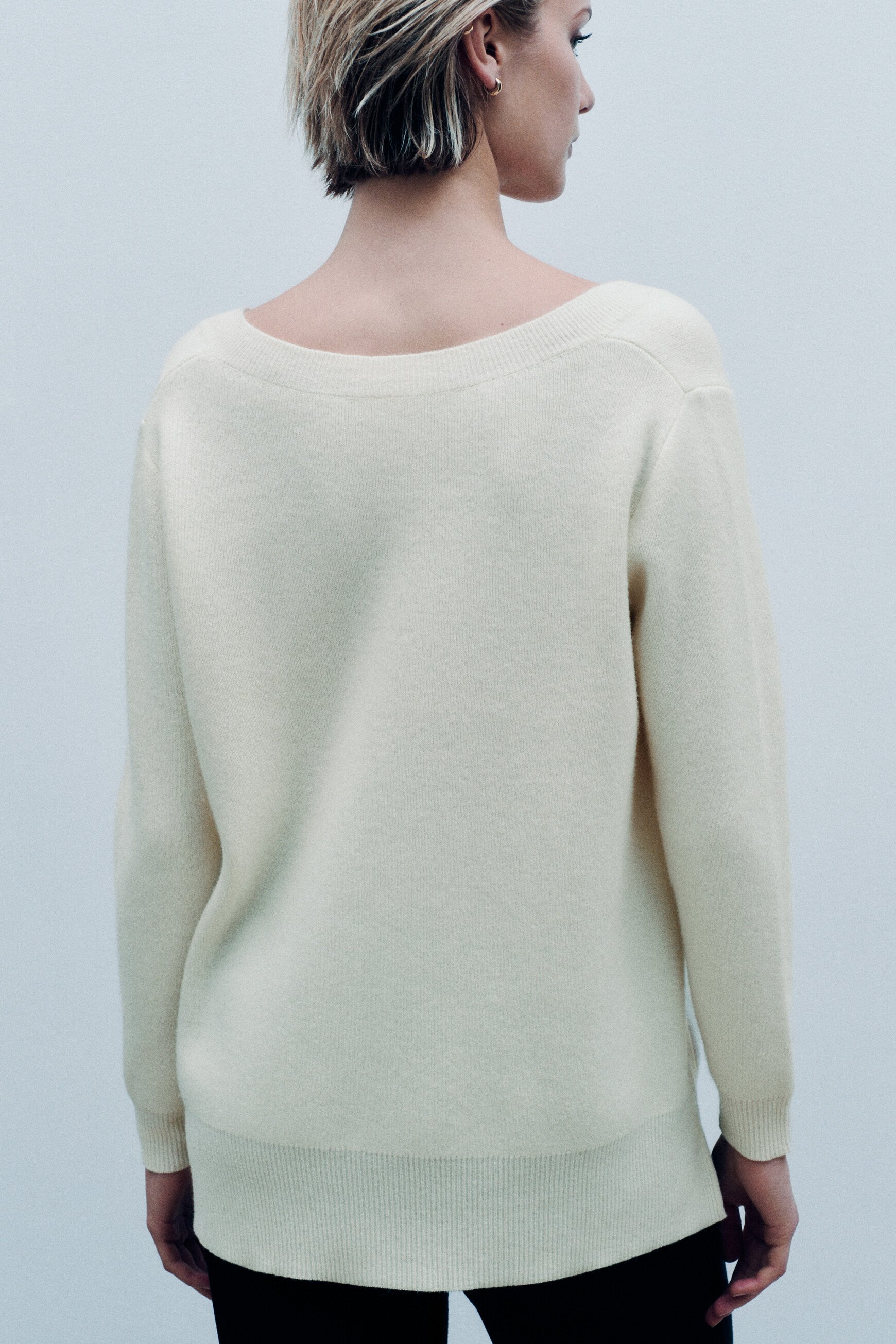 Pull Mleopold made in Italy ivoire femme