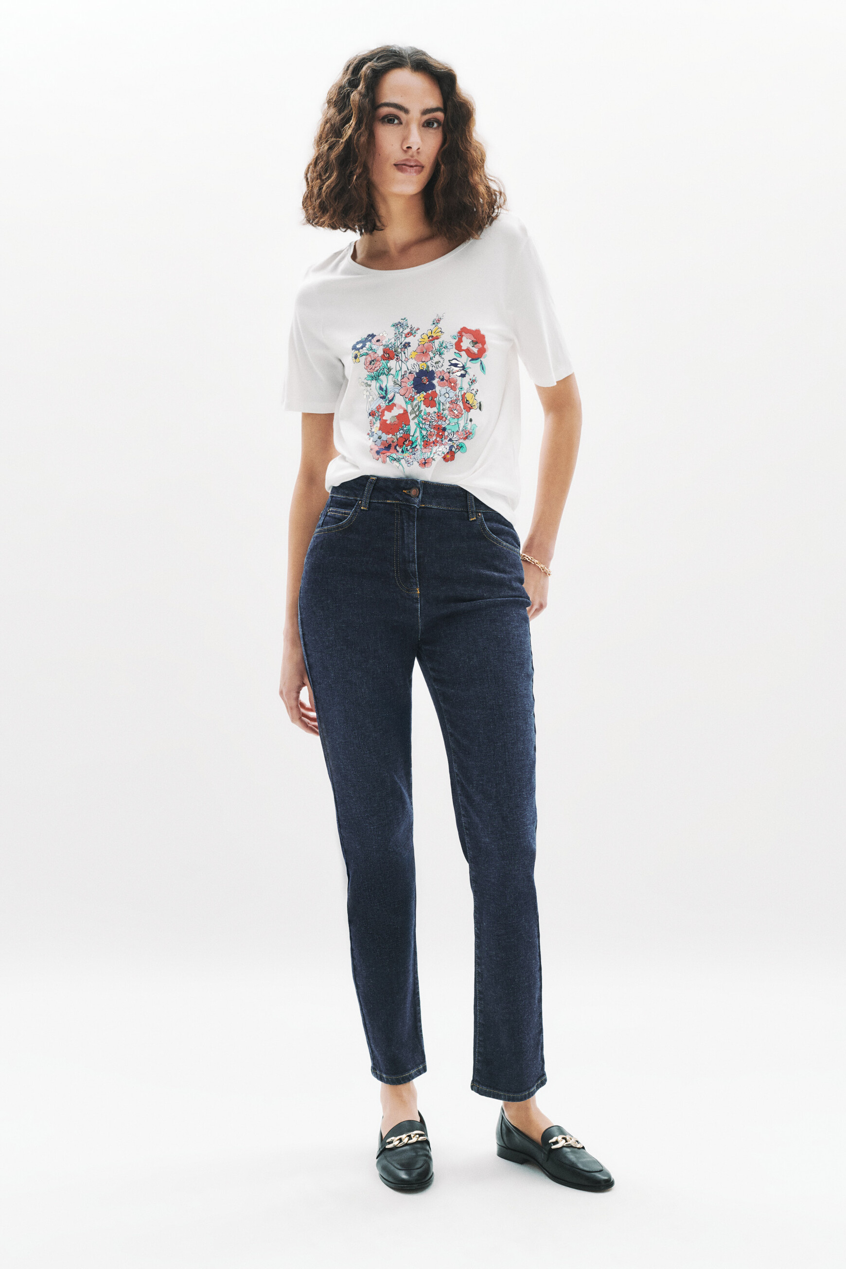 t shirt telegance ecru femme T-shirt Telegance ecru femme