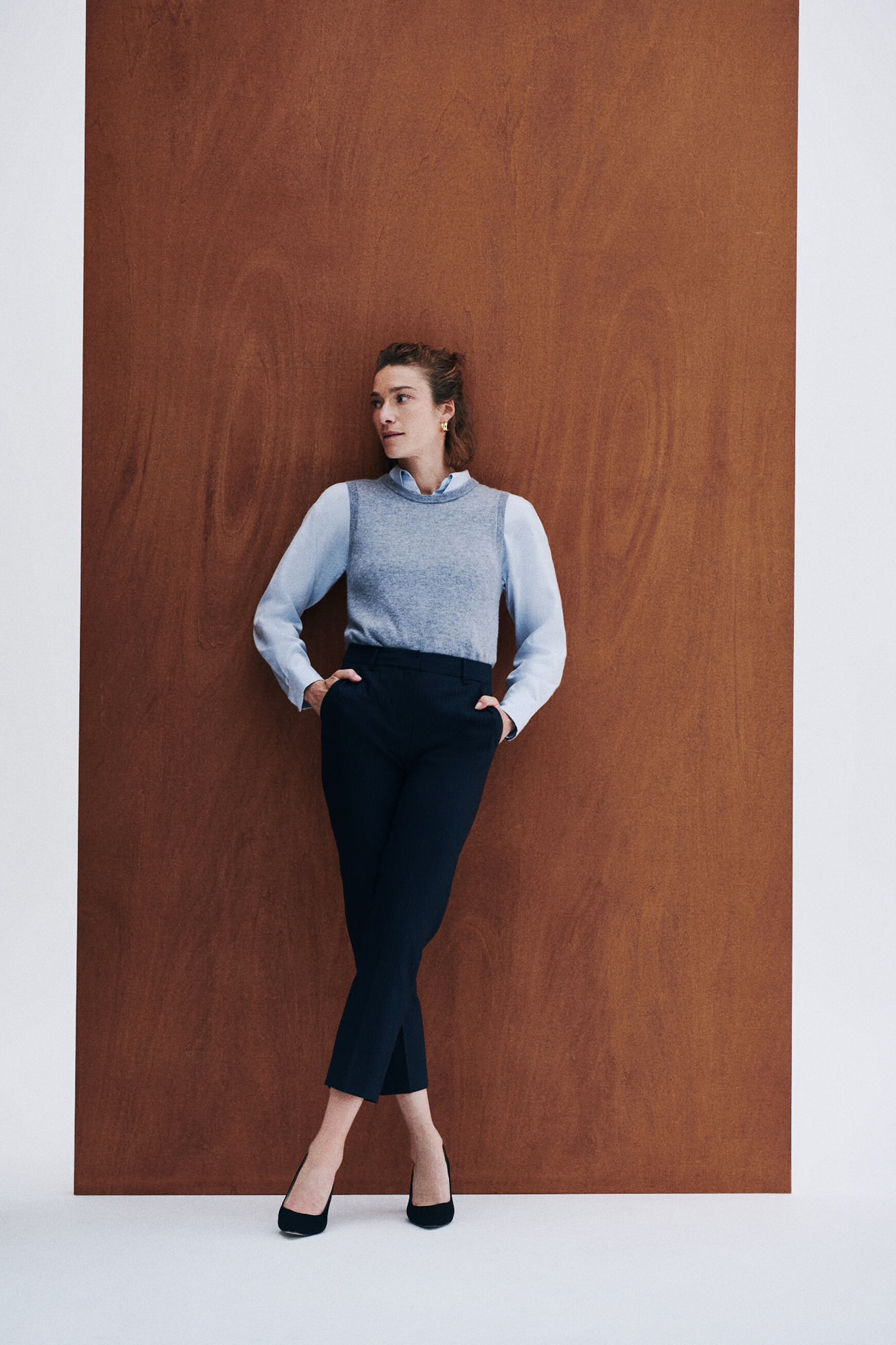 pantalon psidiko4 bleu marine femme Pantalon psidiko4 bleu marine femme