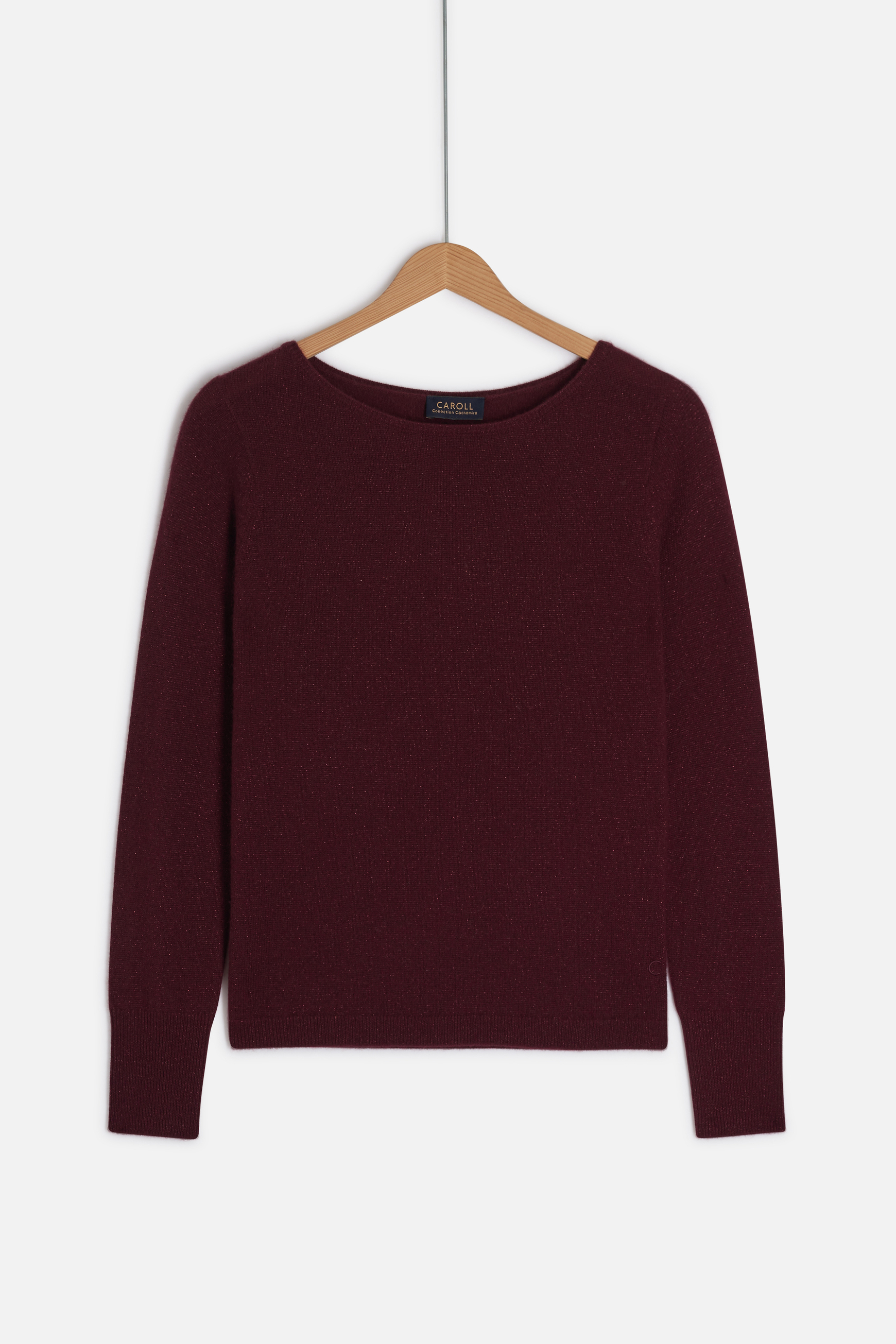pull zofia lurex 100 cachemire bordeaux femme pull zofia lurex 100% cachemire bordeaux femme