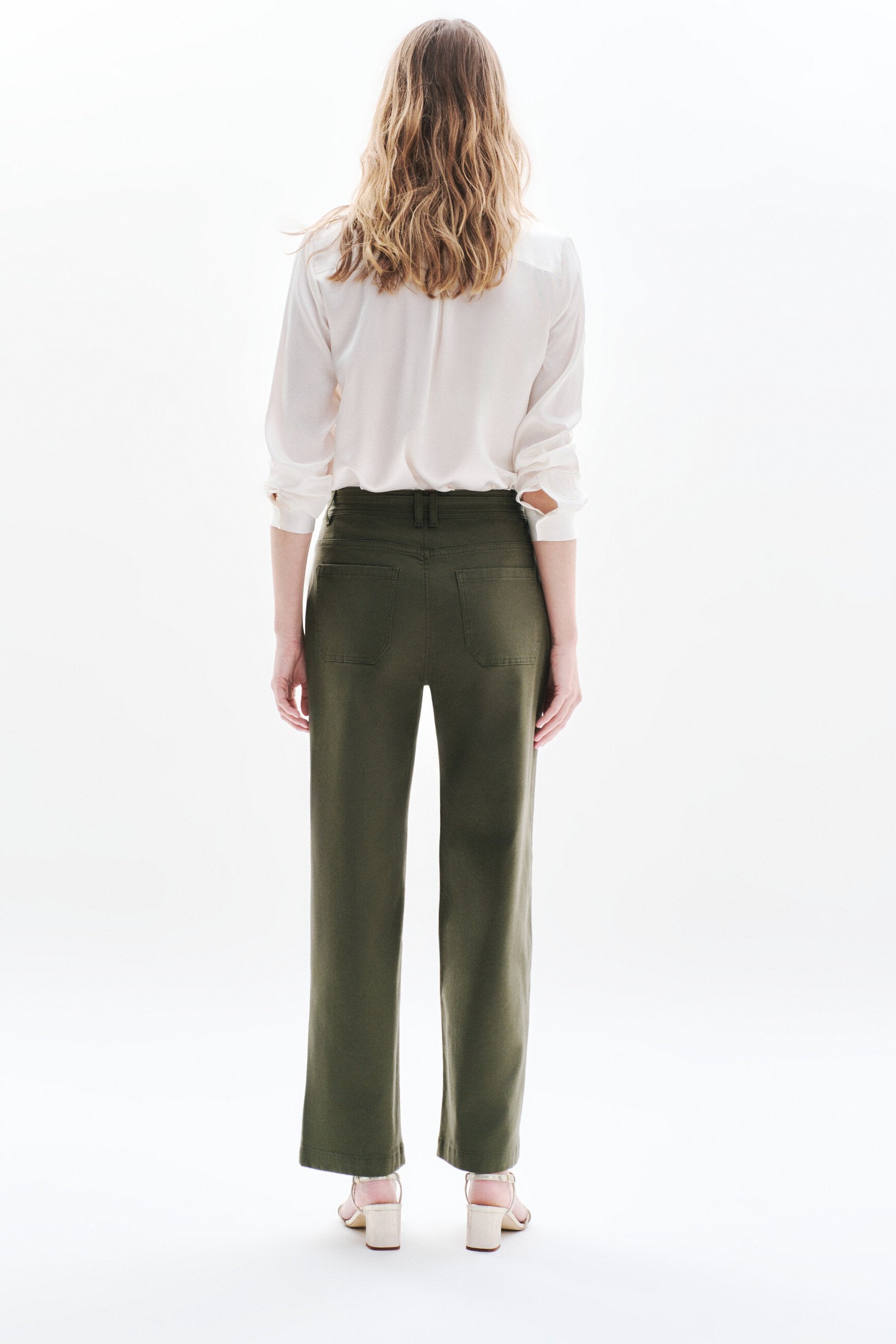 pantalon positano vert kaki femme Pantalon Positano vert kaki femme