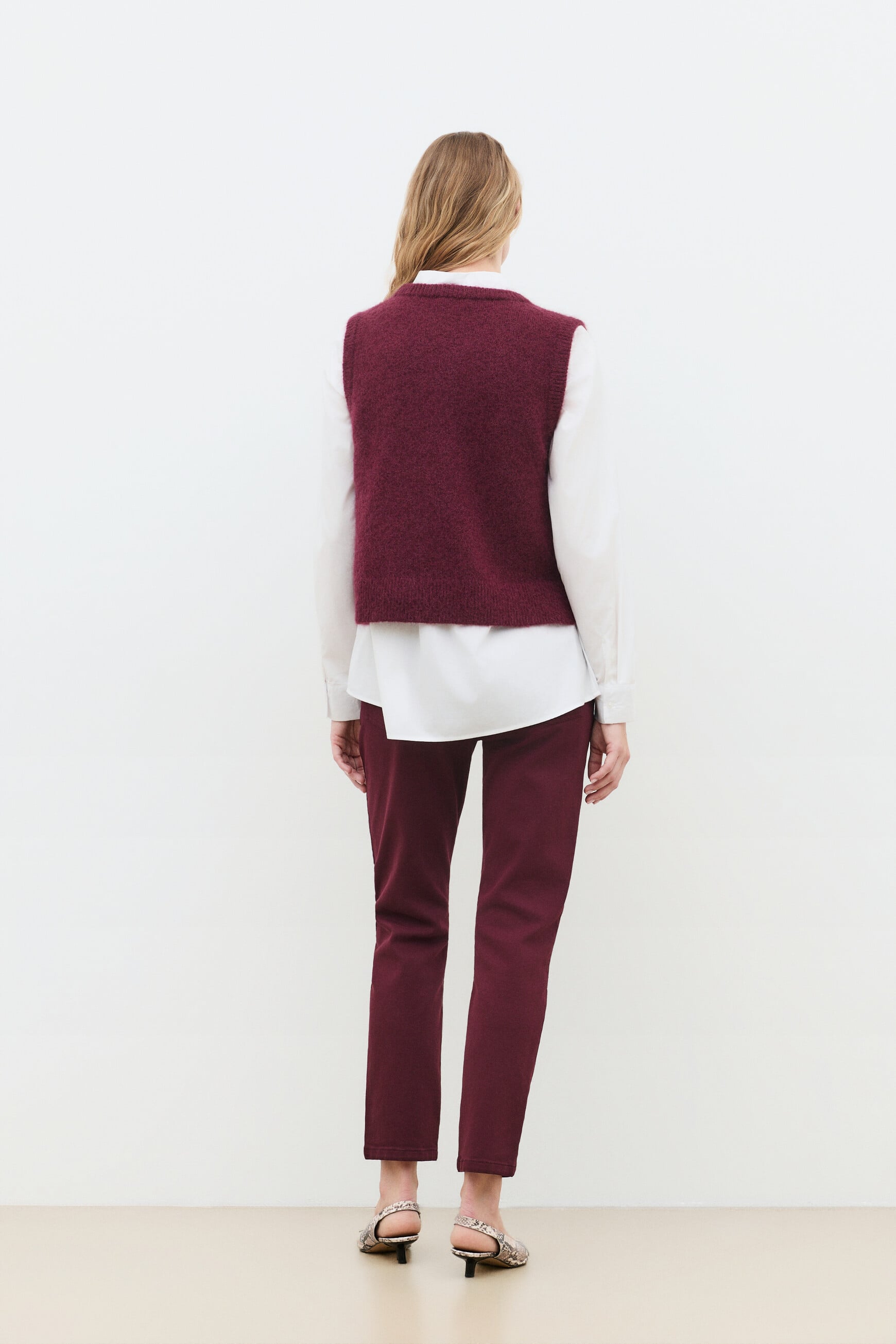 Maglione Mdoug rosso bordeaux donna