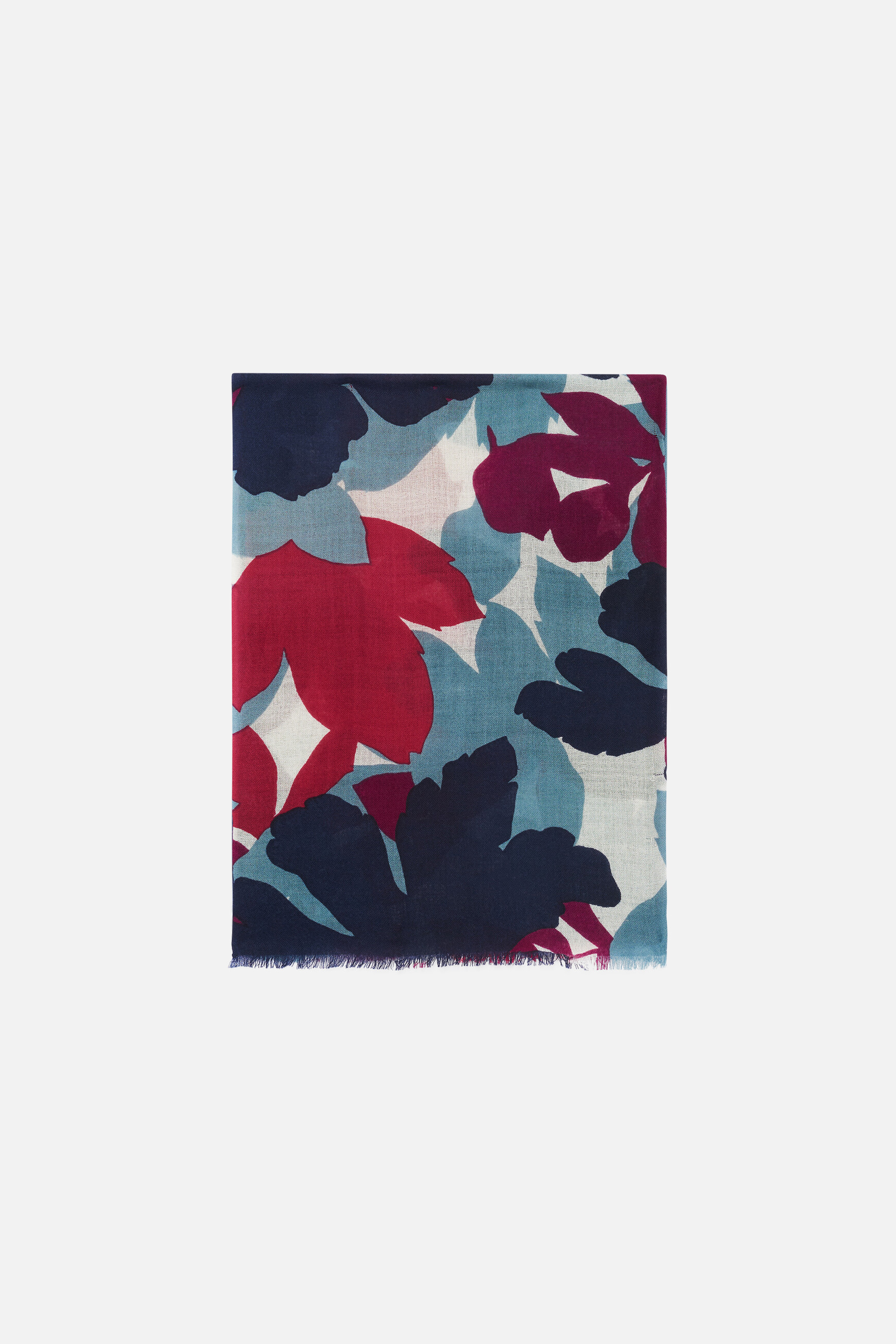 Lauriane 100% wool scarf dark red woman