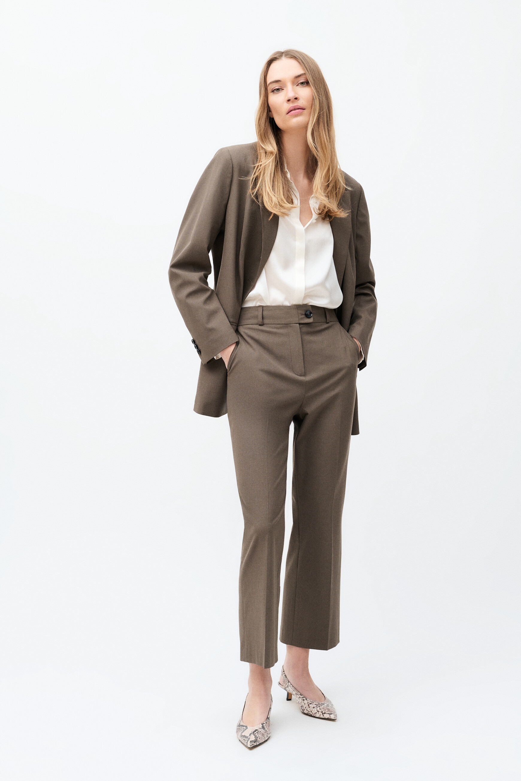 Pantalon Pirouette taupe femme