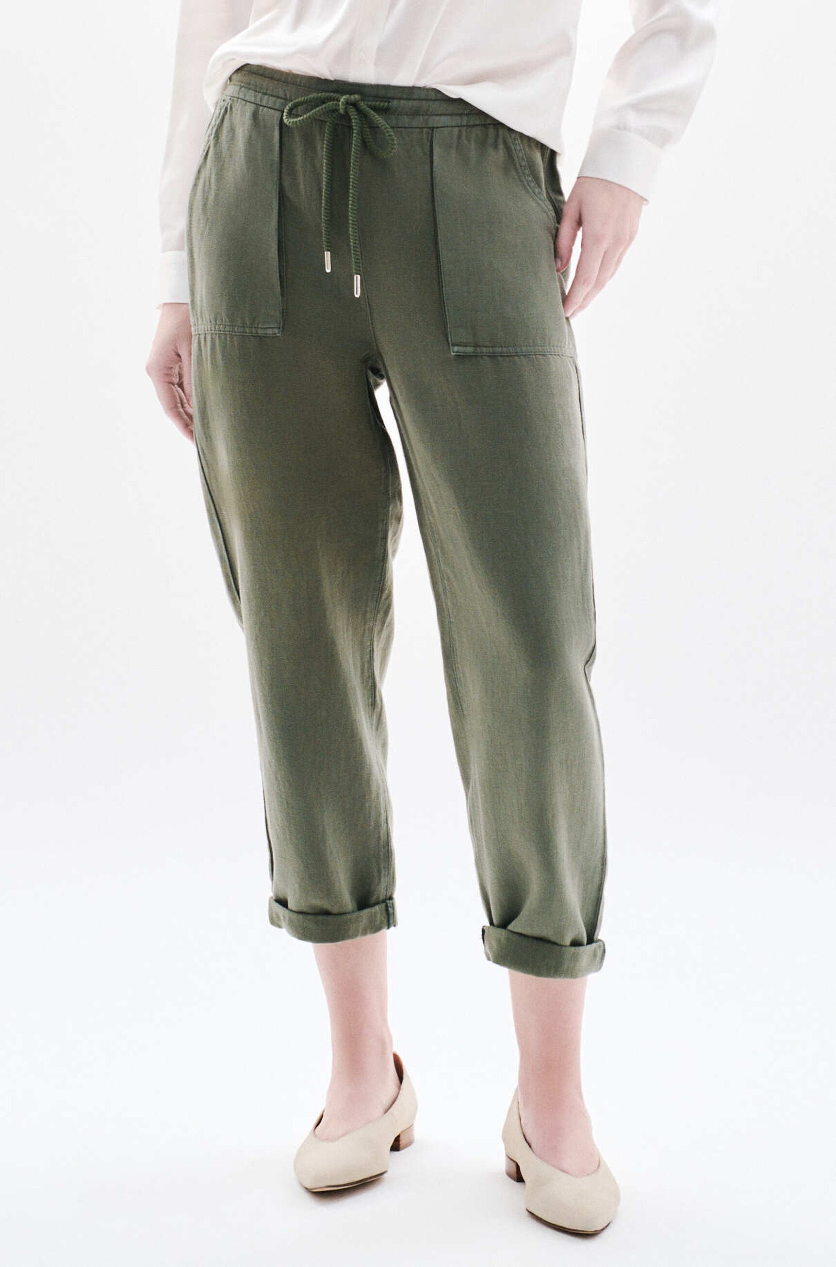 pantalon ignace verde caqui mujer Pantalón ignace verde caqui mujer