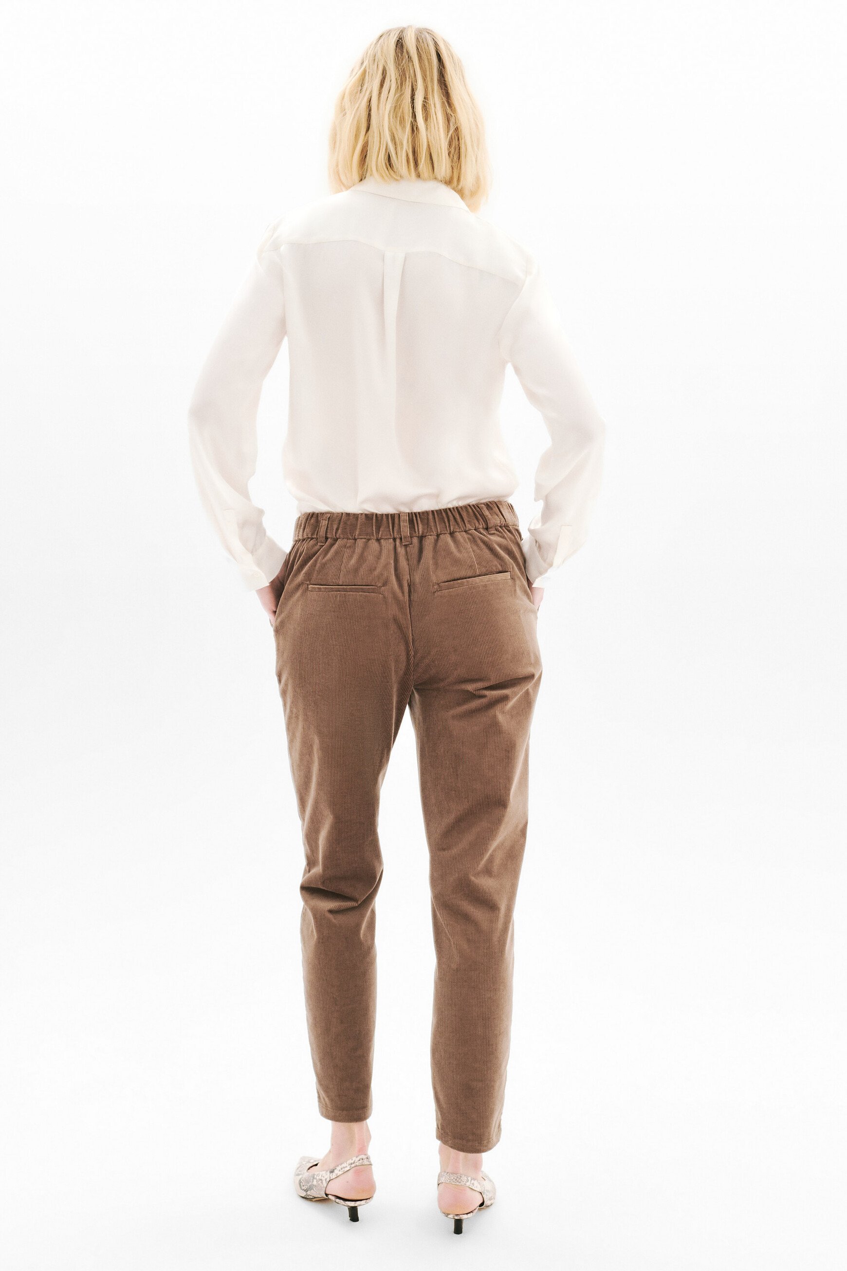 Pantalón Pnoorino marrón claro mujer