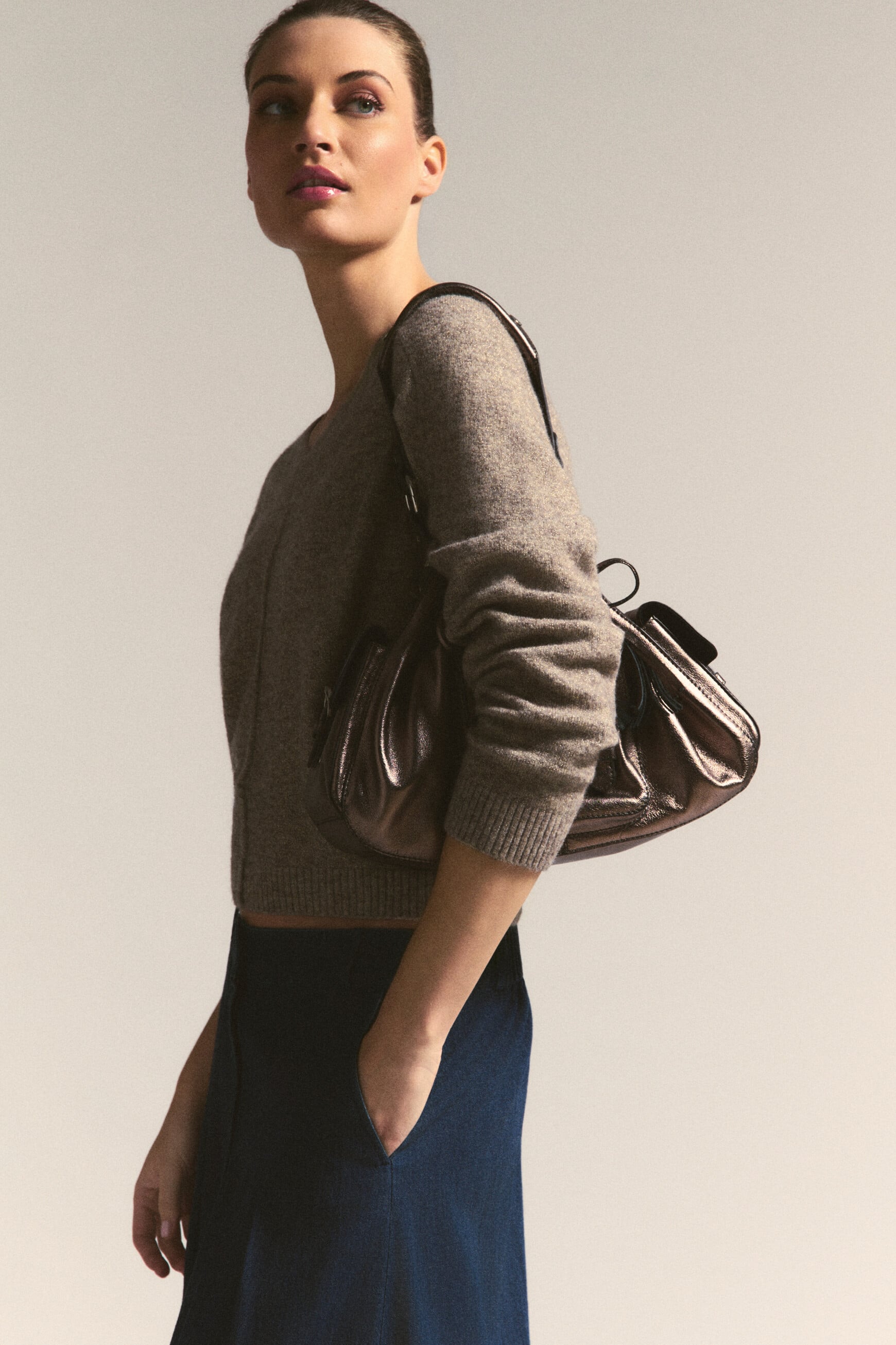Mjerry sweater taupe woman