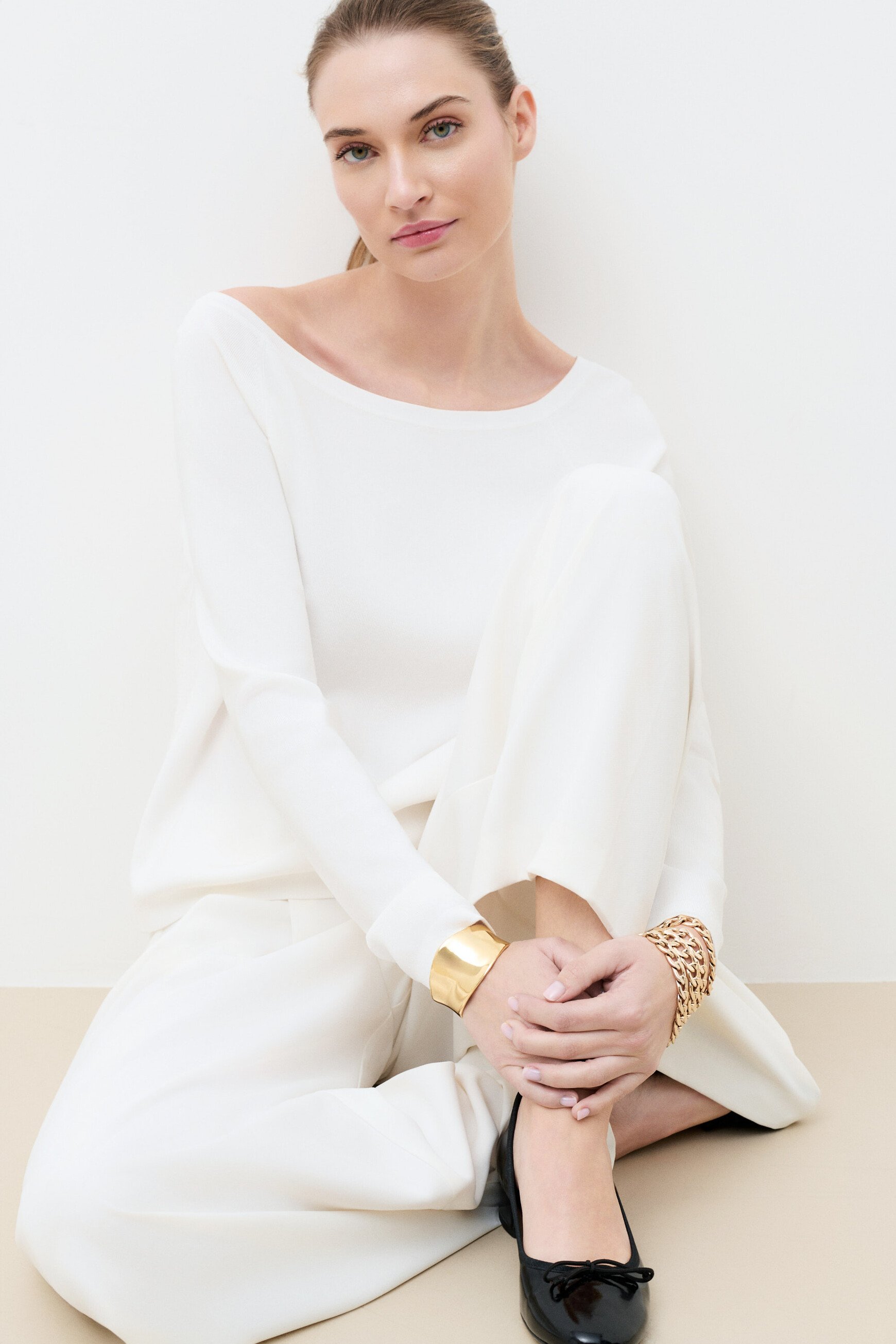 Mtara sweater ecru woman