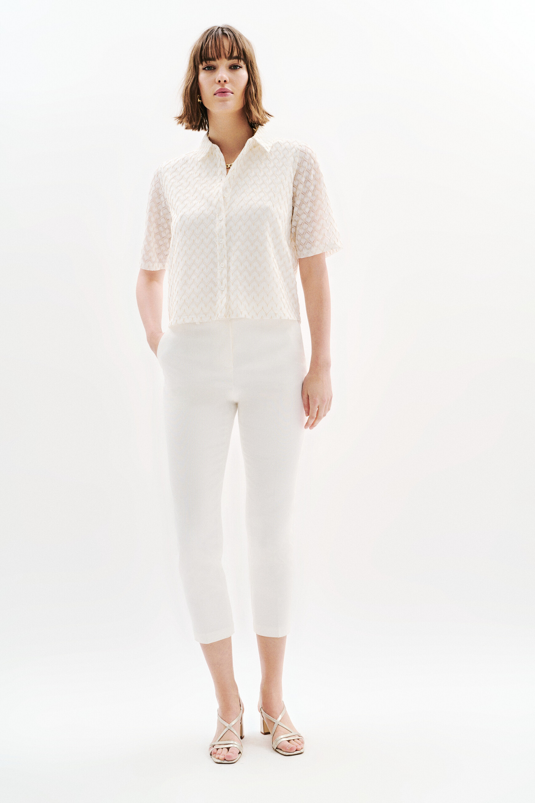 T-shirt Tamis blanc femme