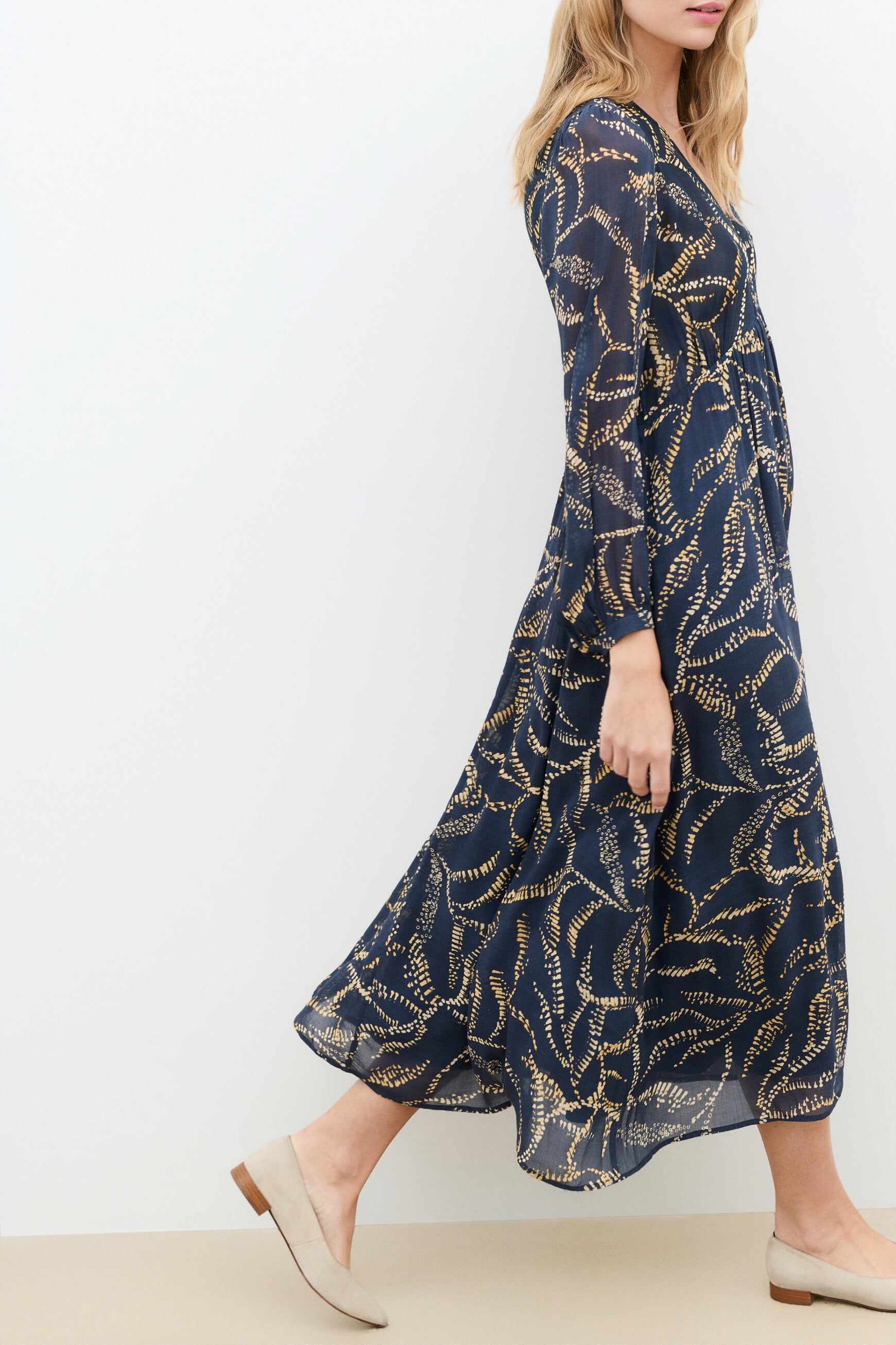 Rtami dress navy blue woman