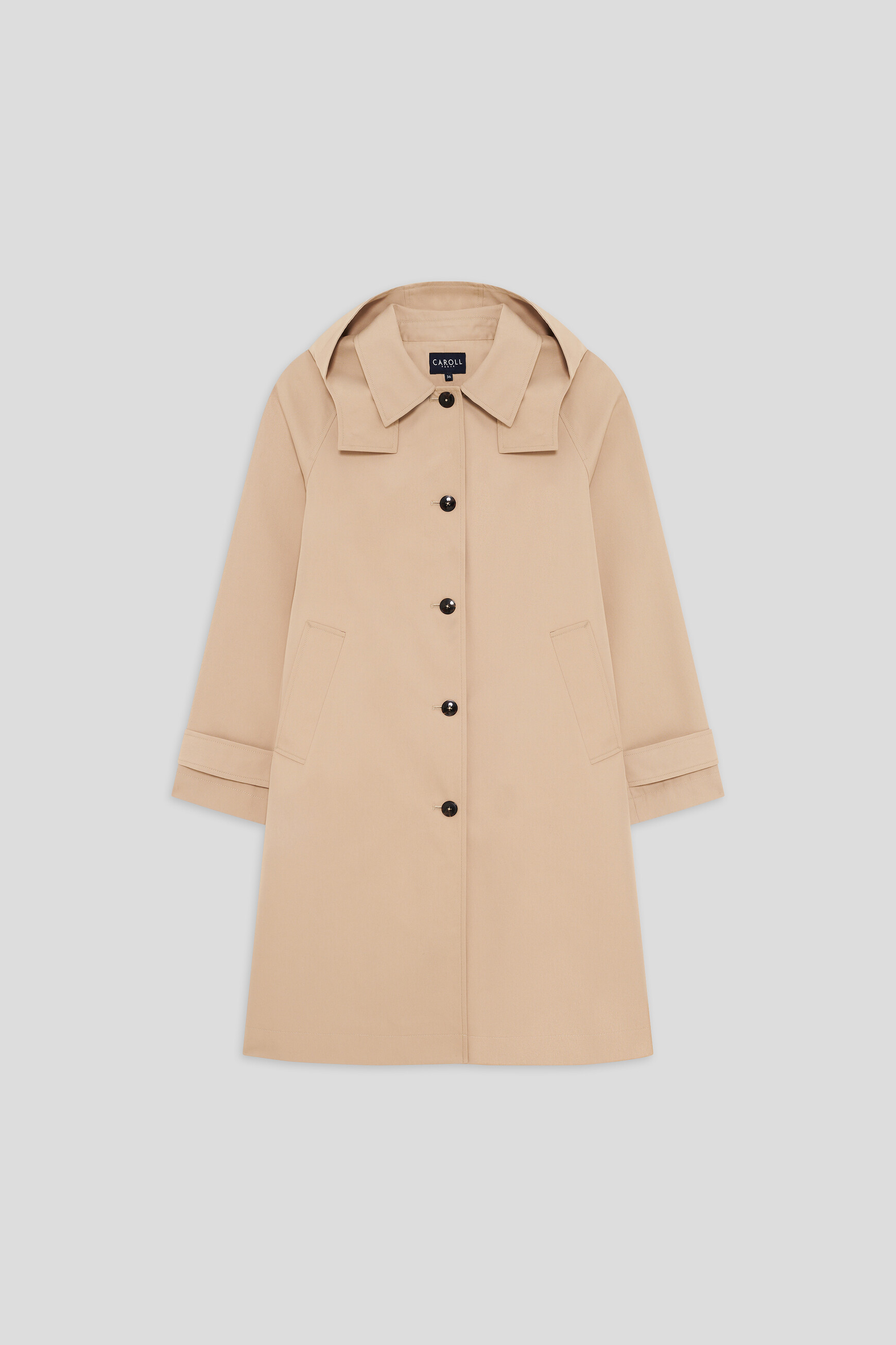 Gromylong trench coat sand woman