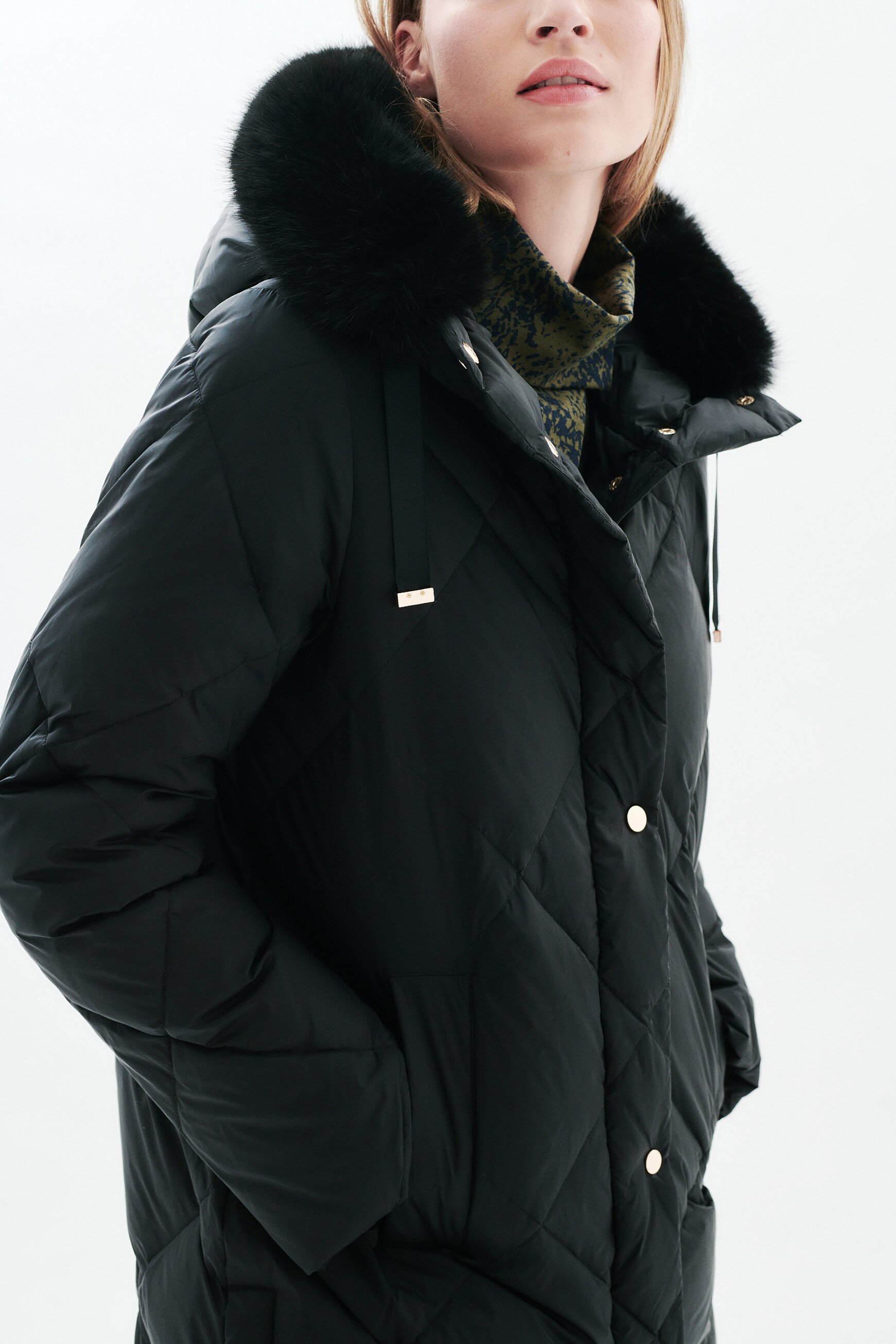 Gavona puffer jacket black woman