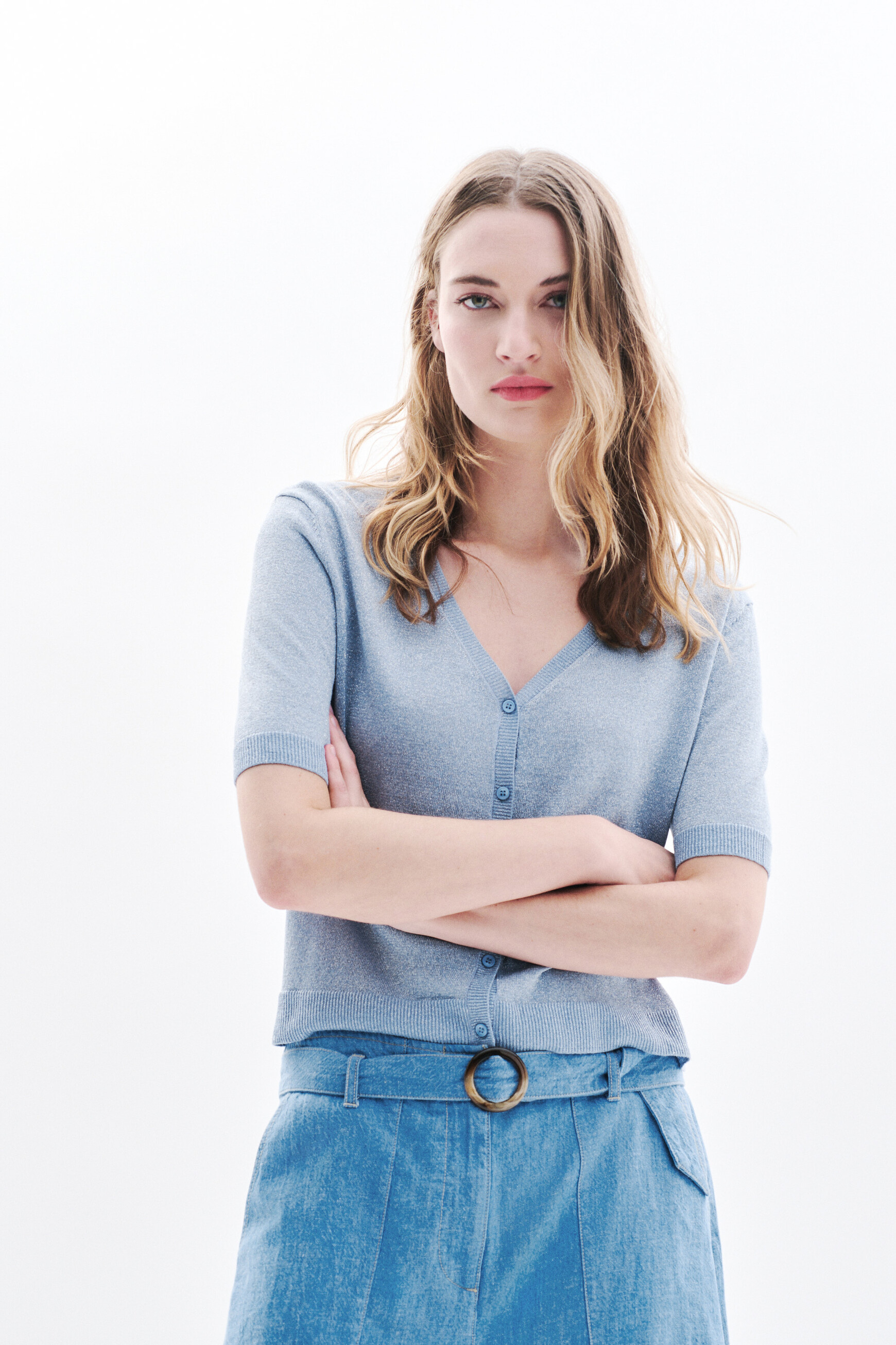 pull milly bleu gris femme Pull Milly bleu gris femme