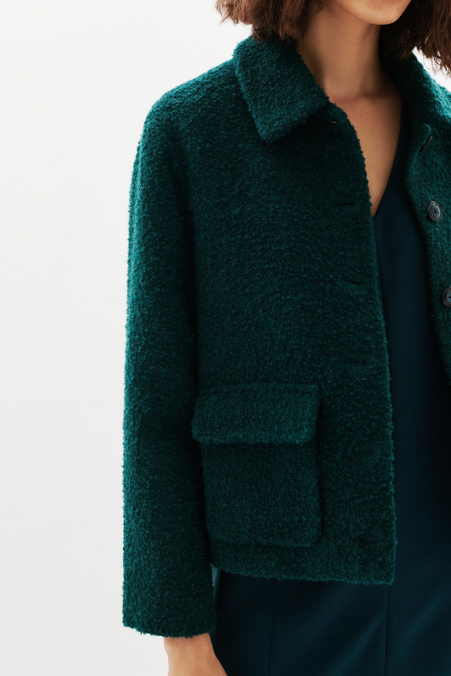 Manteau Gvanderu bleu canard femme