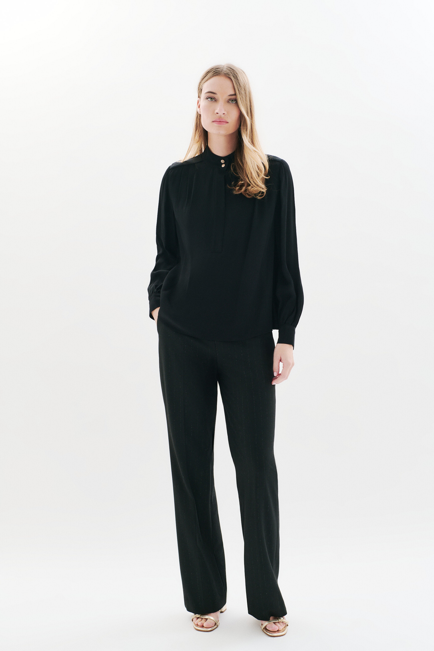 blouse cosma noir femme zwart vrouw