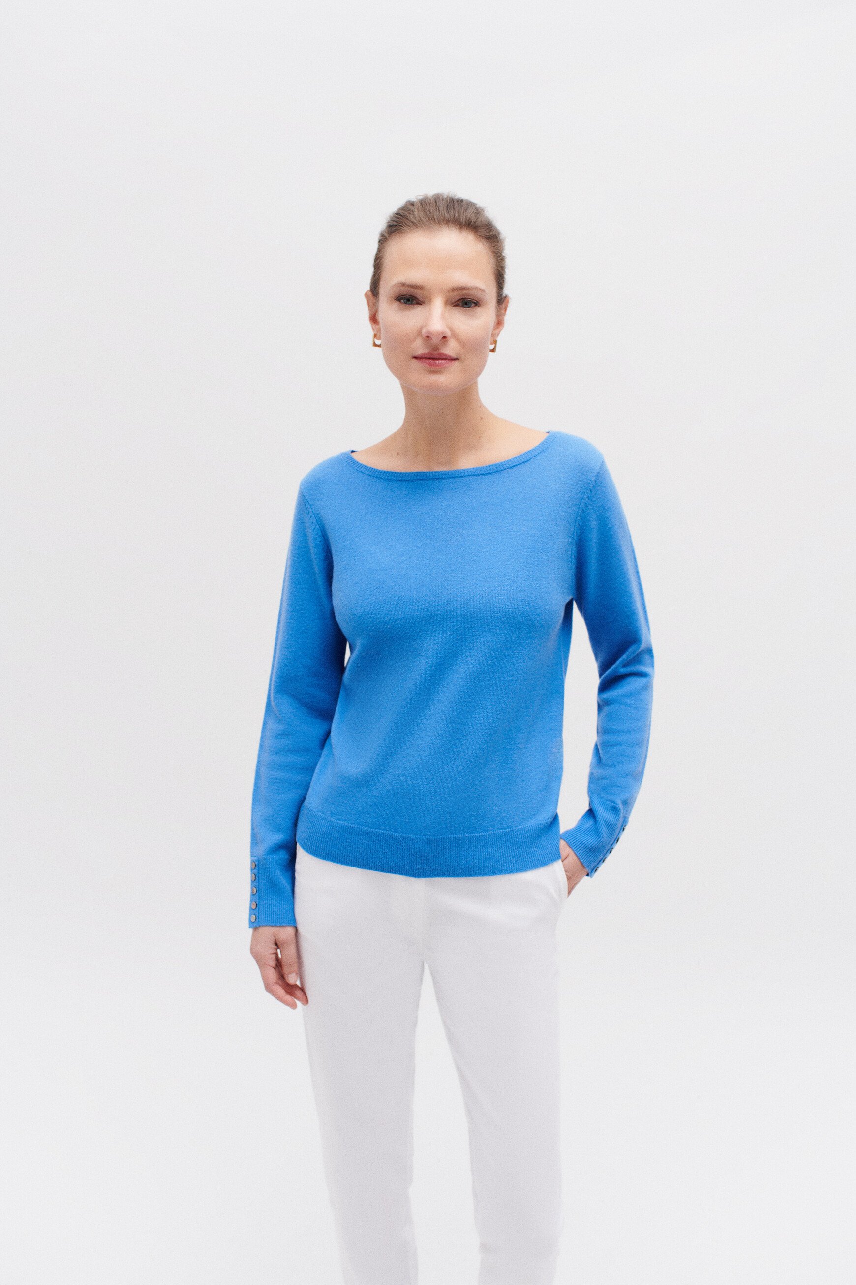 pull sofia bleu electrique femme