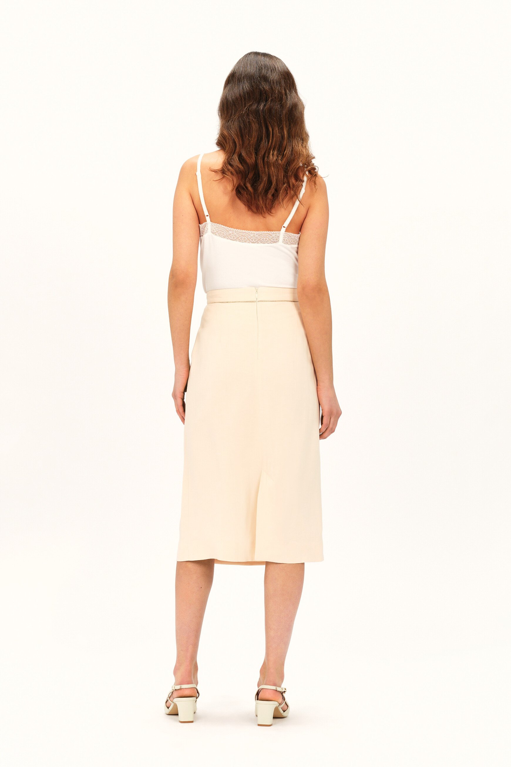Jupe jilene creme femme