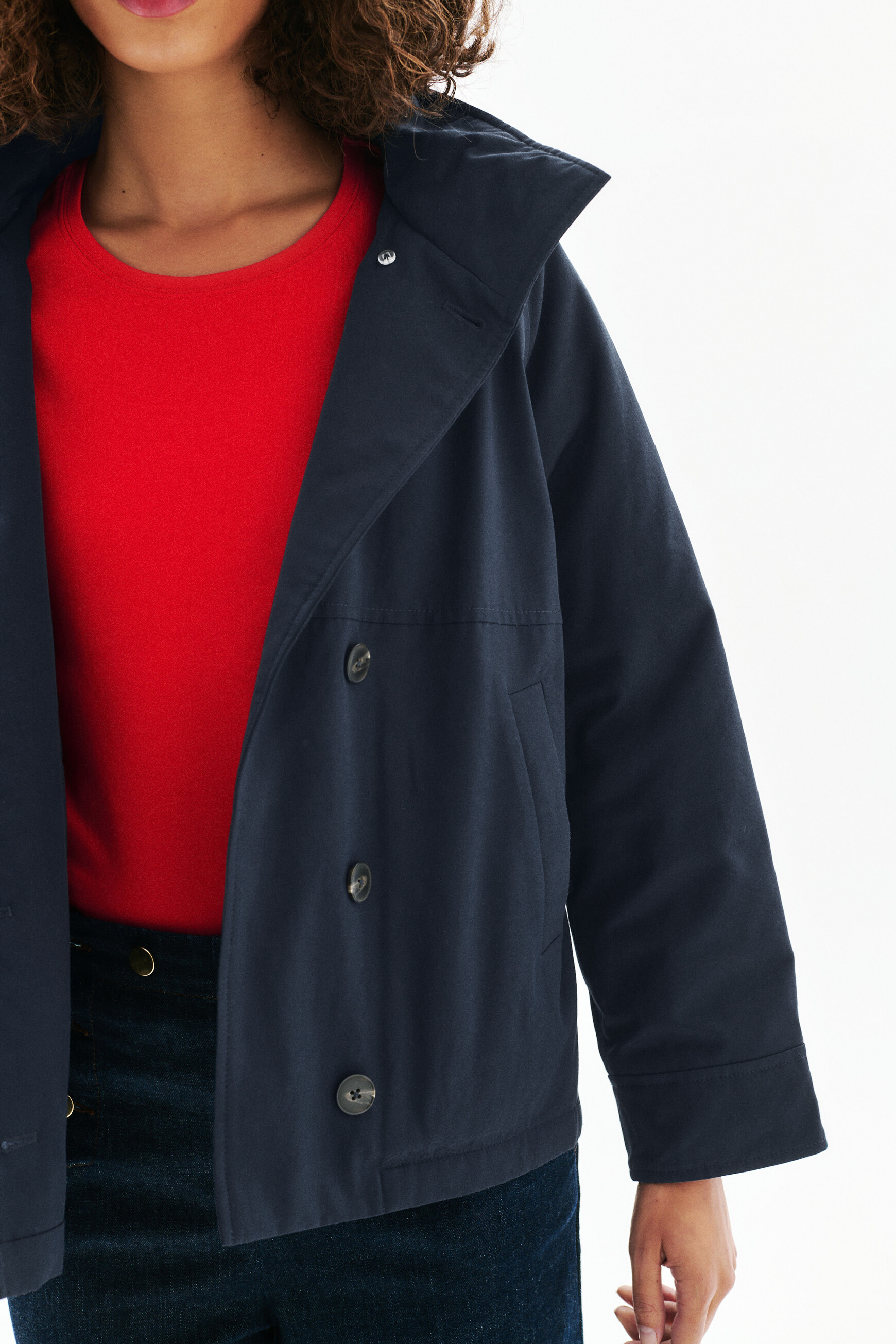 Parka Ginie azul marino mujer