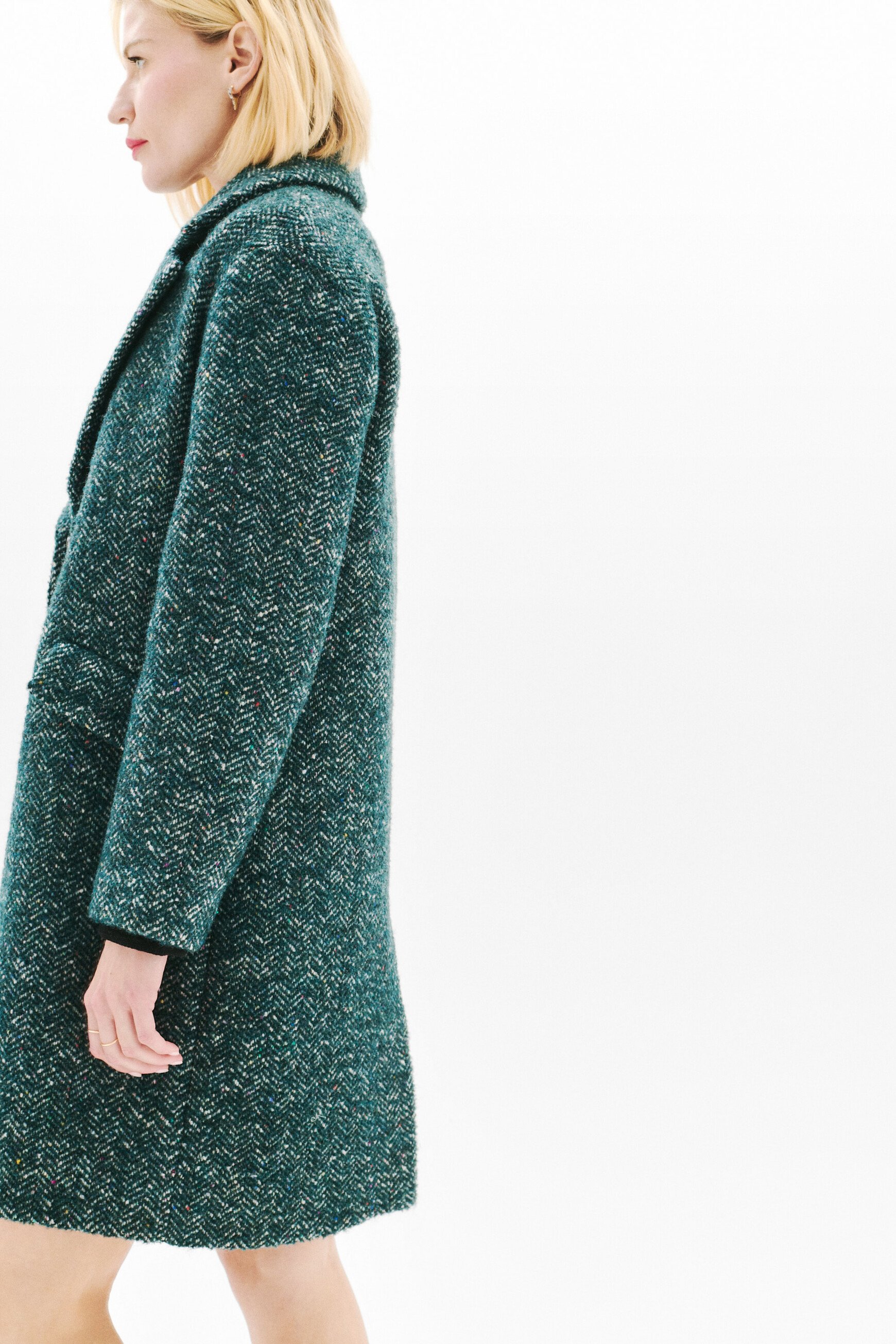 manteau grissini bleu canard femme Manteau Grissini bleu canard femme