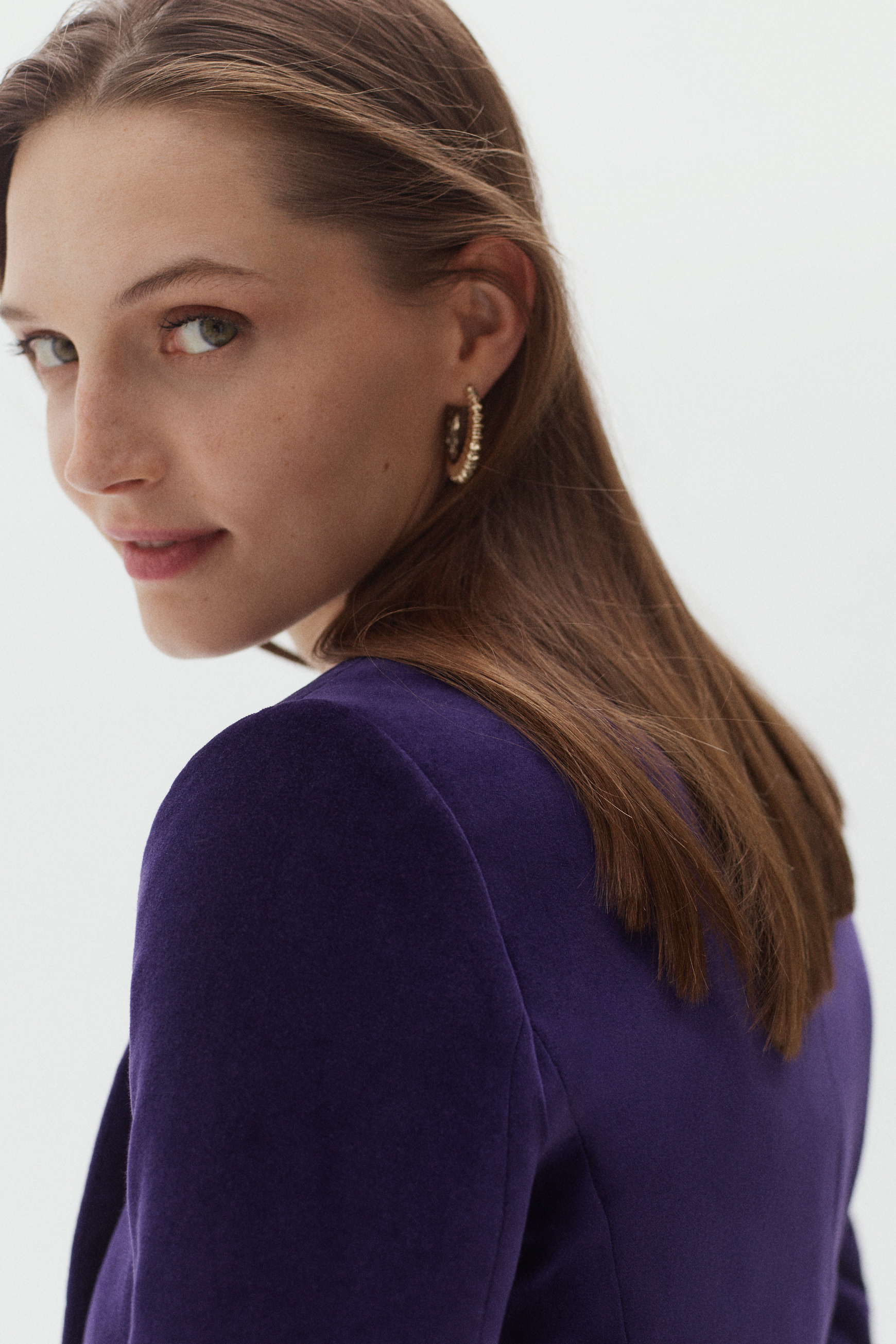 blazer aurora prune femme blazer aurora prune femme