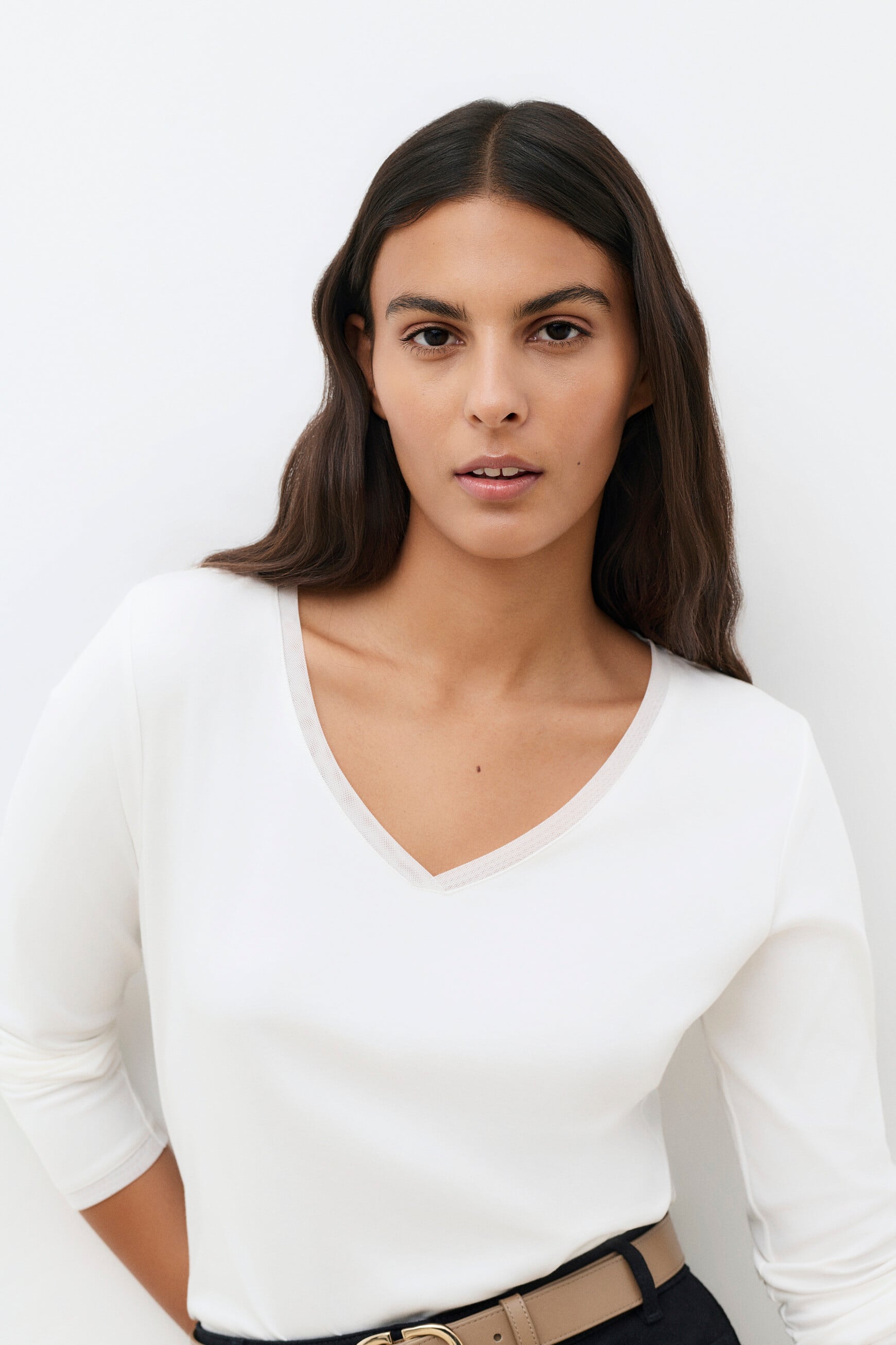 T-shirt Temanuel ecru femme