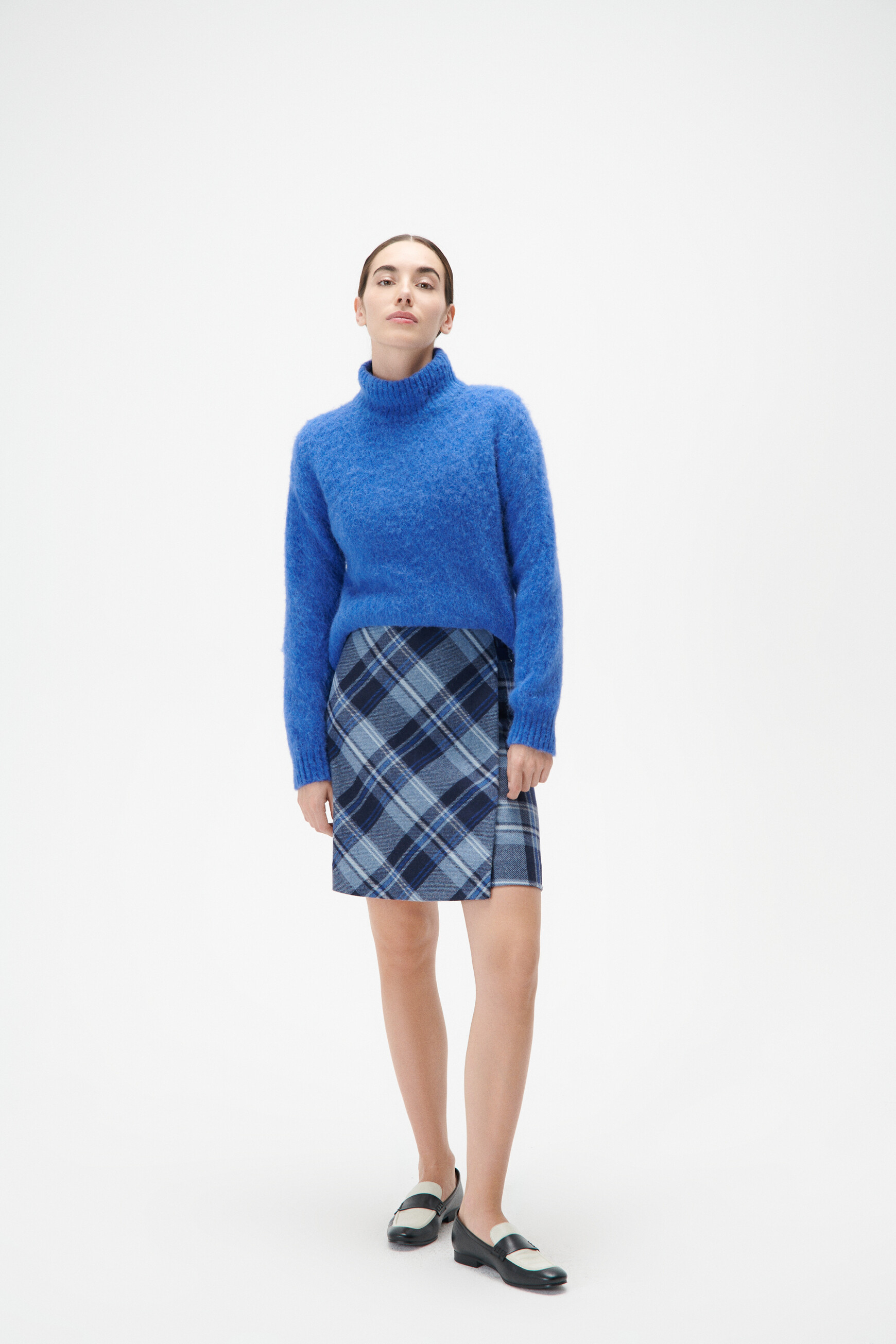 Jersey melba azul eléctrico mujer