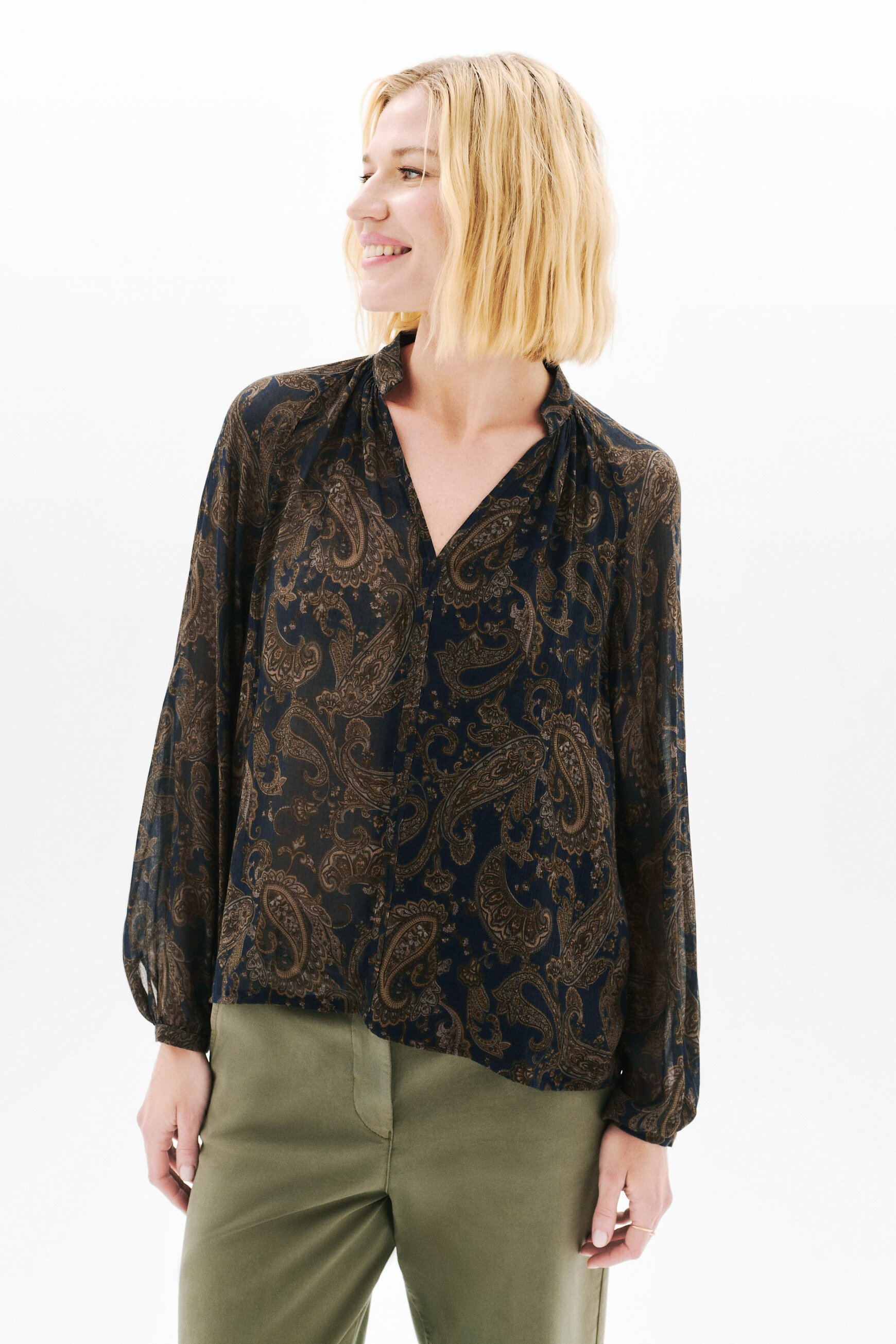 csylvia blouse navy blue woman Csylvia blouse navy blue woman