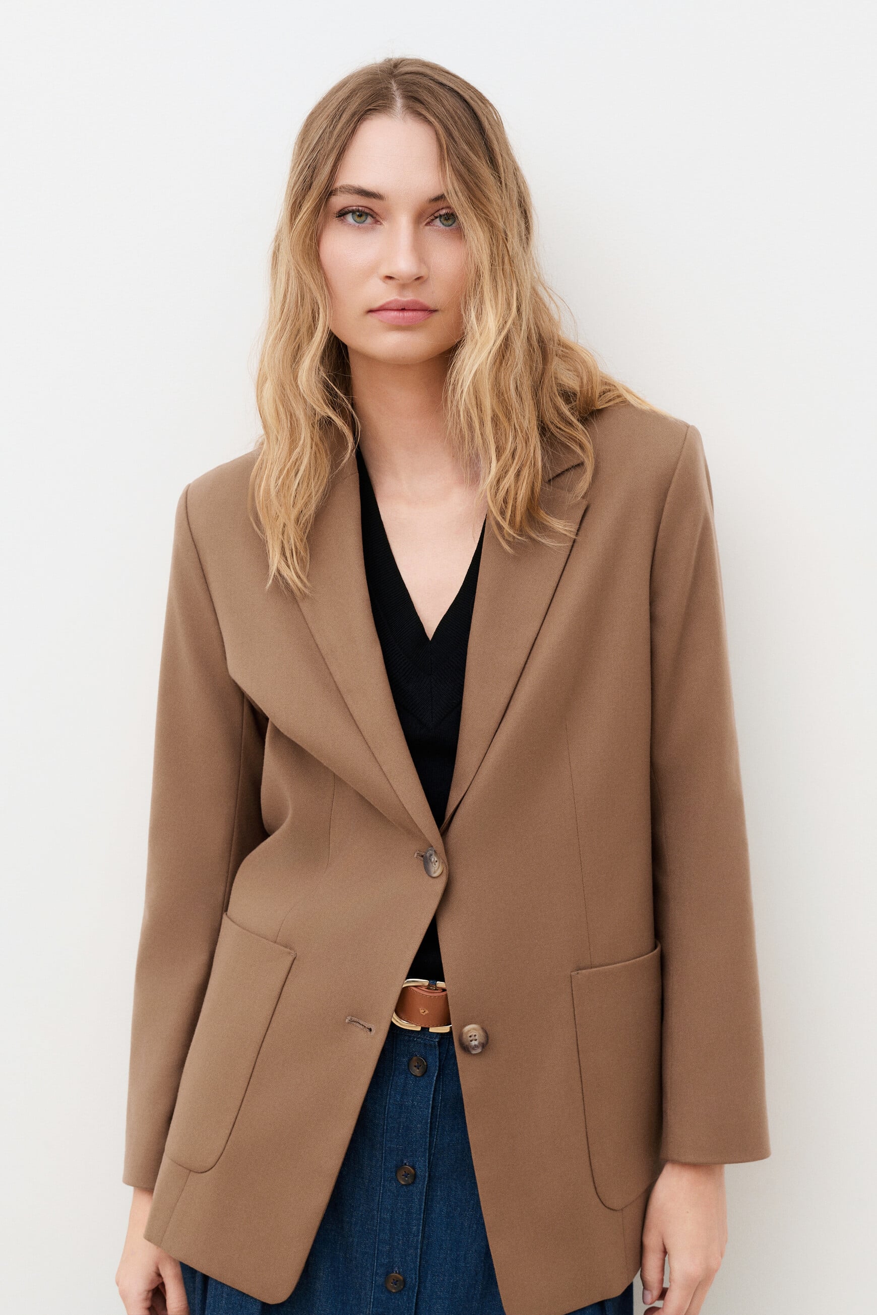 Vceleste jacket dark brown woman