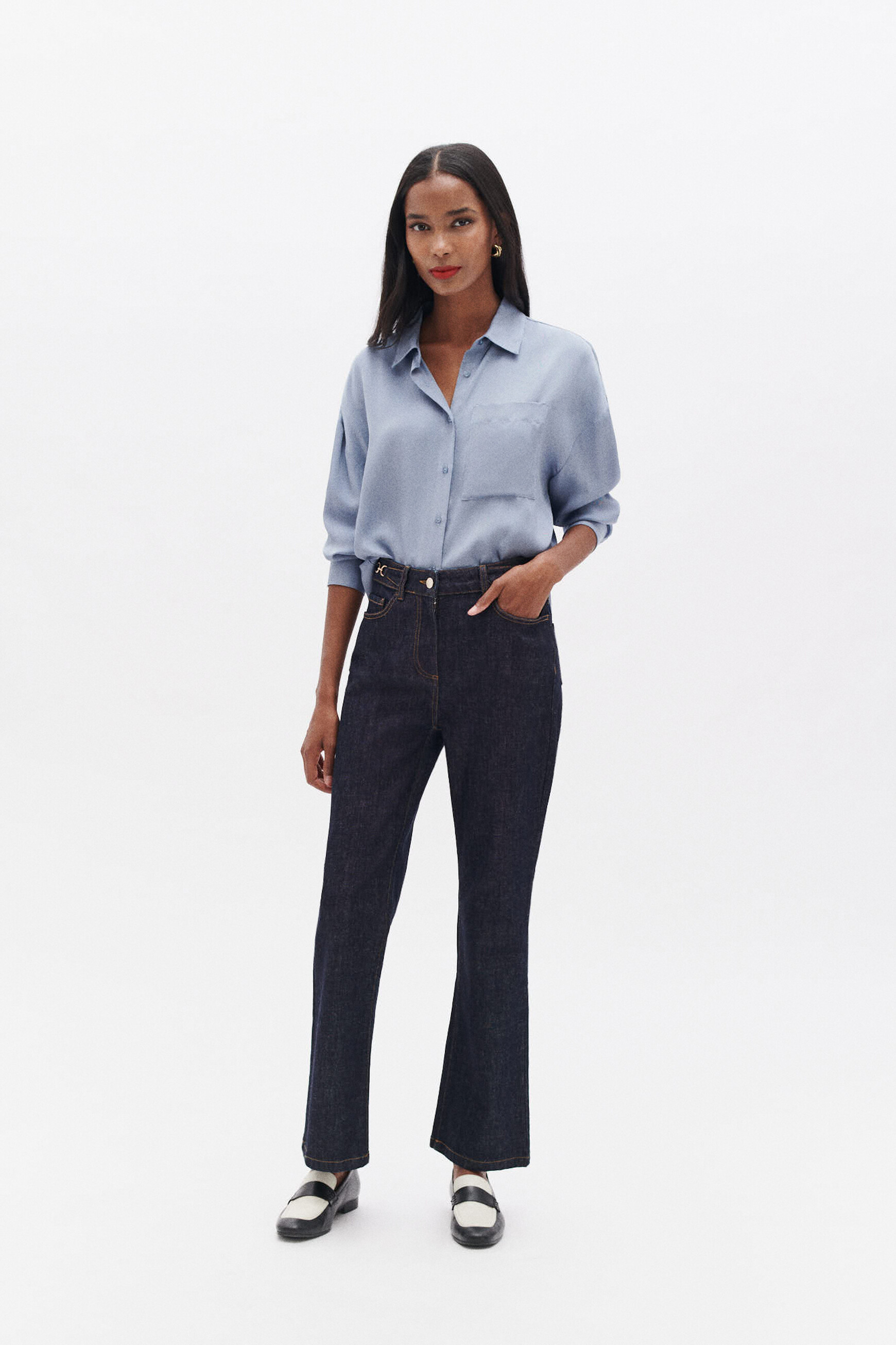 pantalon palma denim double stone femme Pantalon palma denim double stone femme