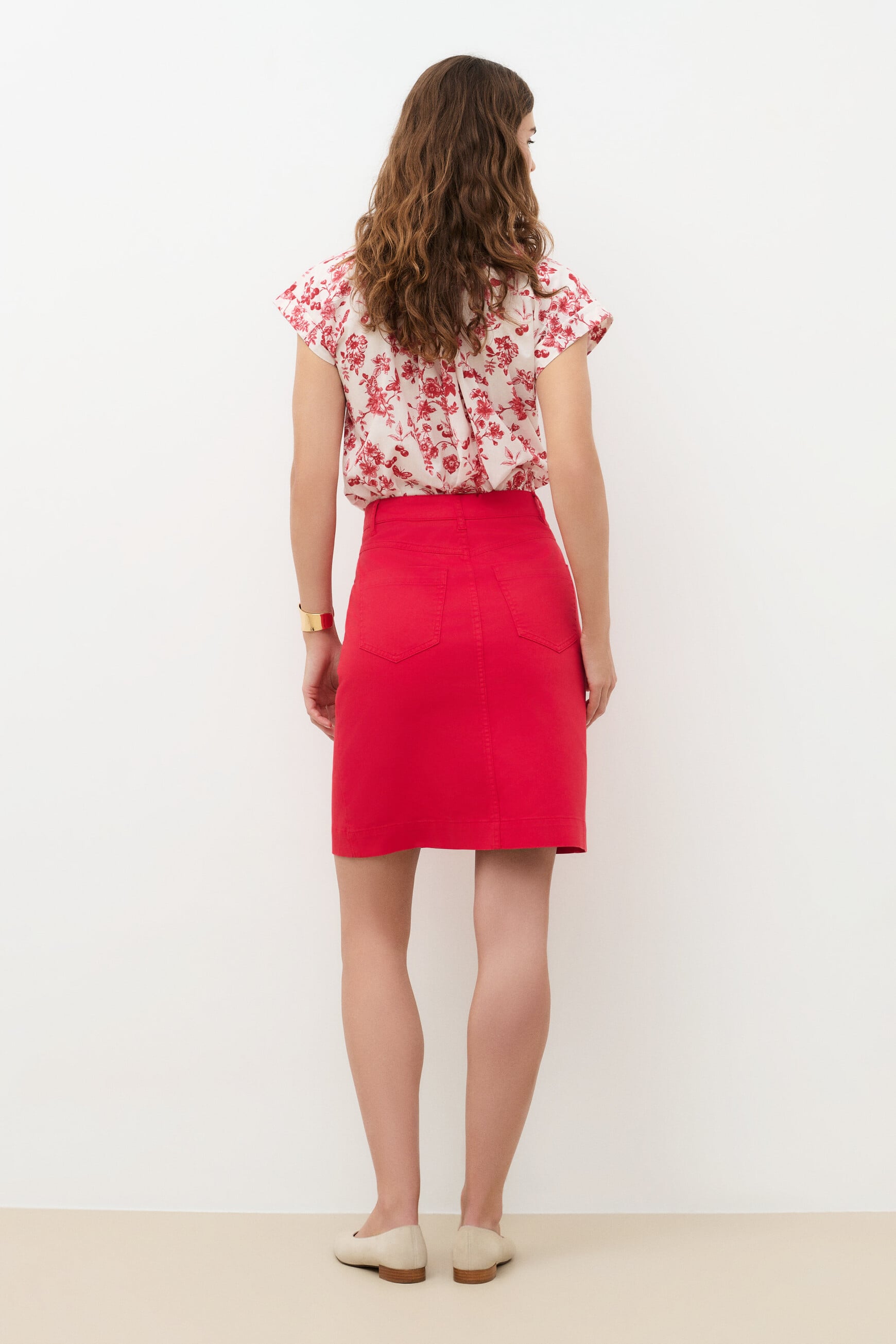 Skirt Lazuna red woman