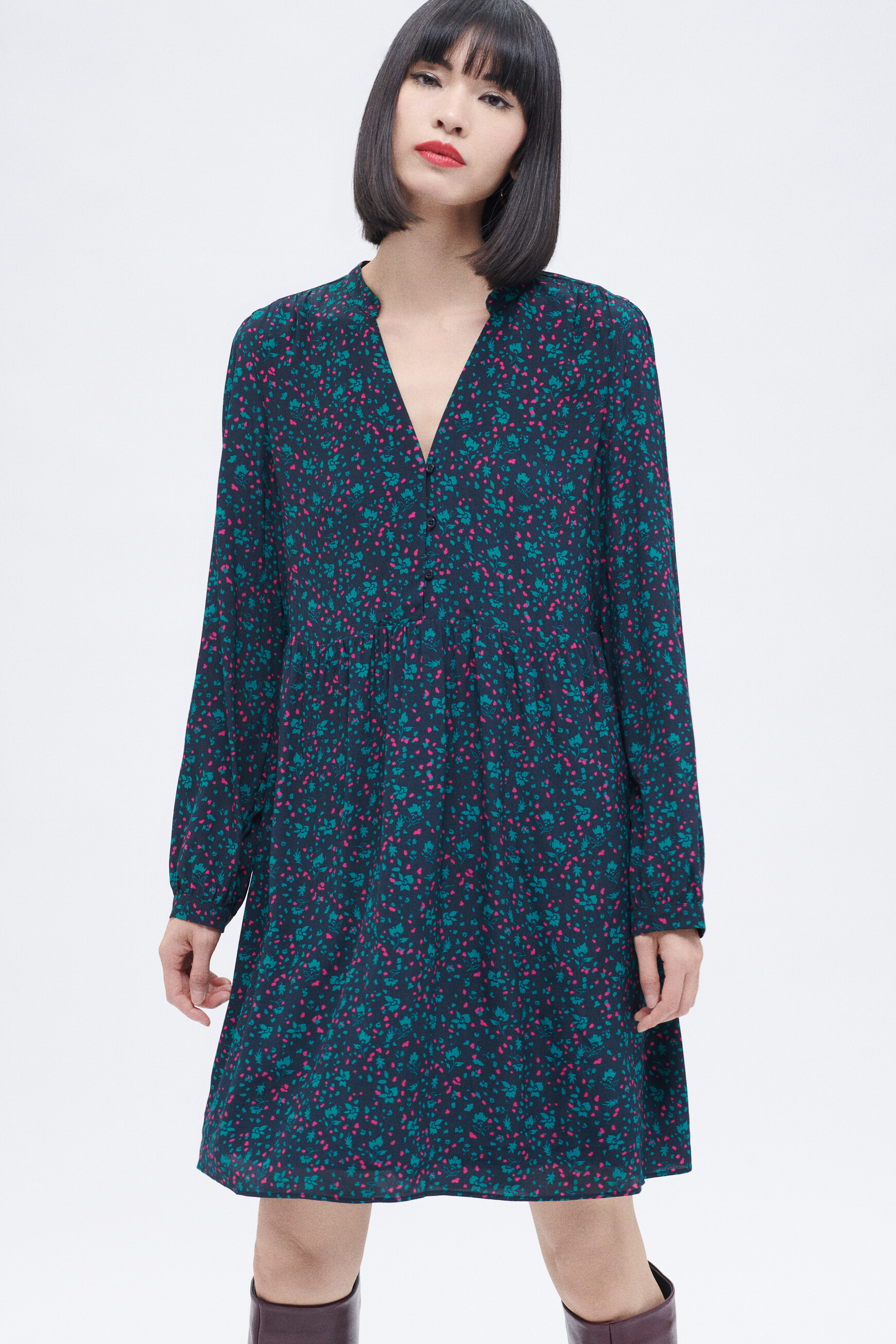 Robe randy bleu turquoise femme