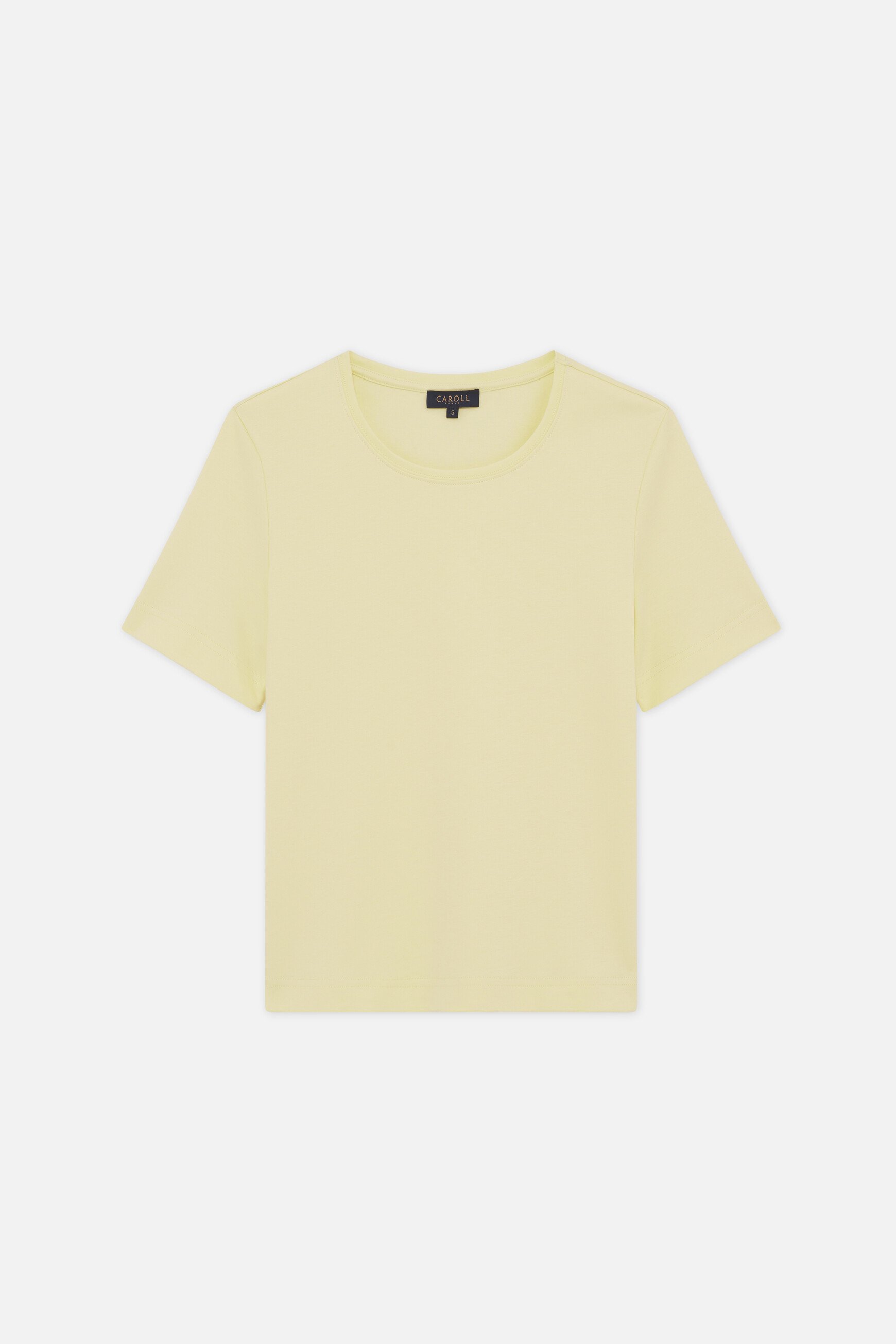 t shirt thugo giallo pastello donna T-shirt thugo giallo pastello donna