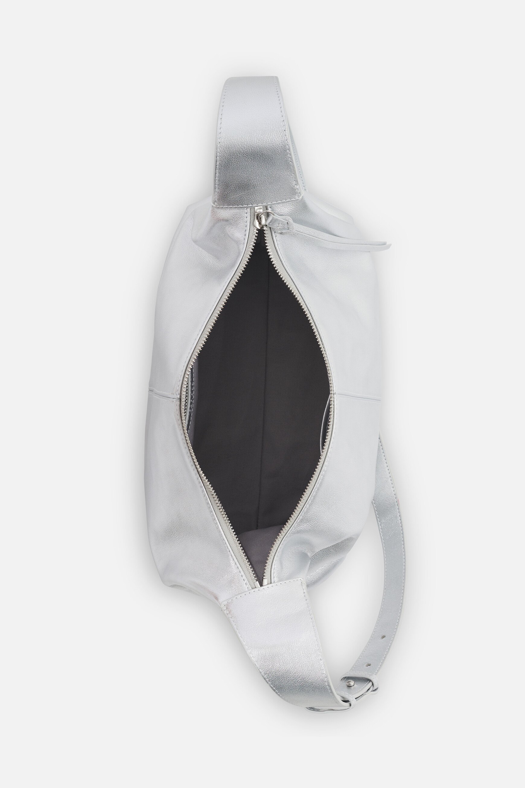 sac soane2 en cuir naturel gris argent femme Sac soane2 en cuir naturel gris argent femme