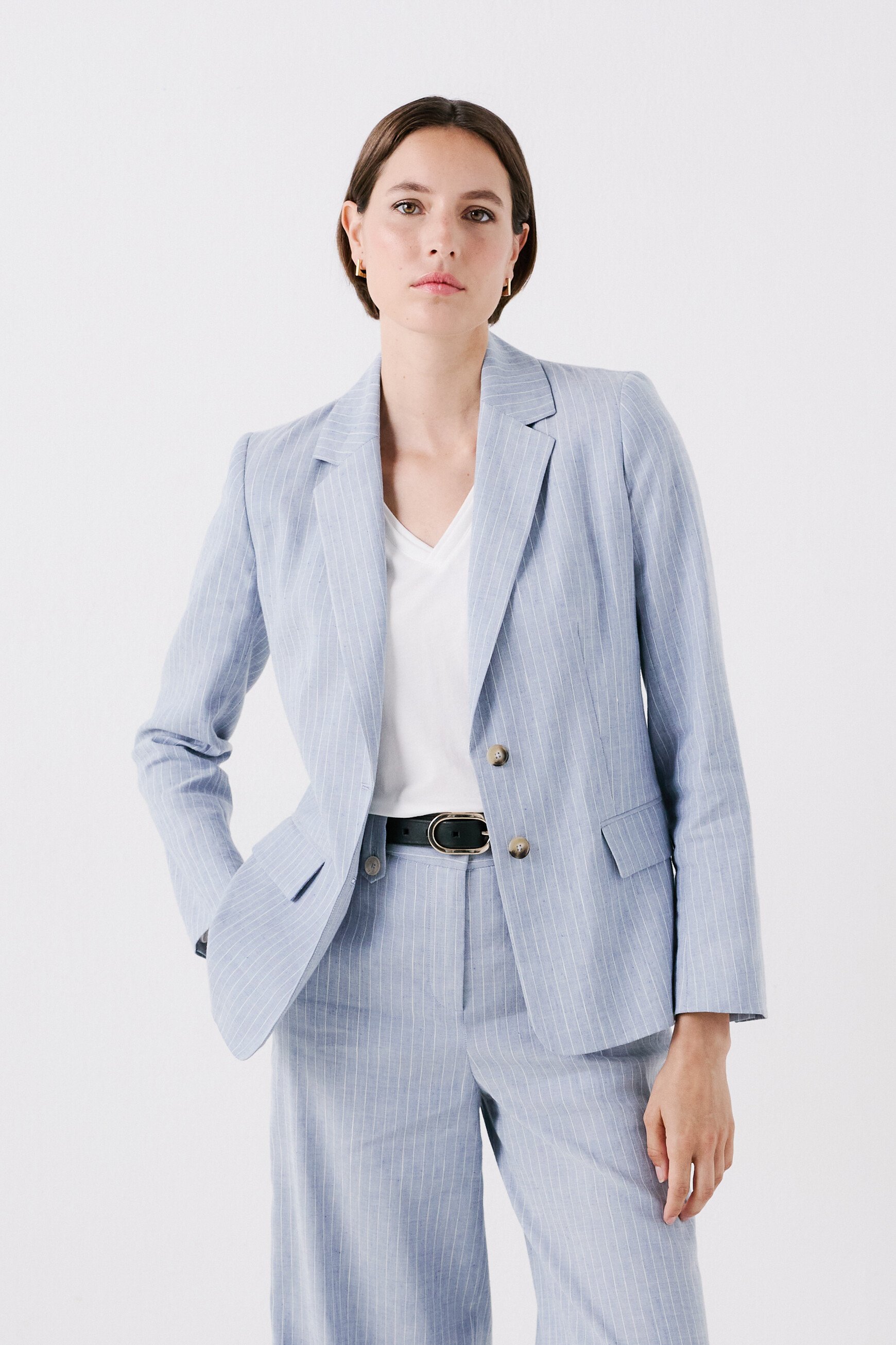 Veste voilier bleu ciel femme