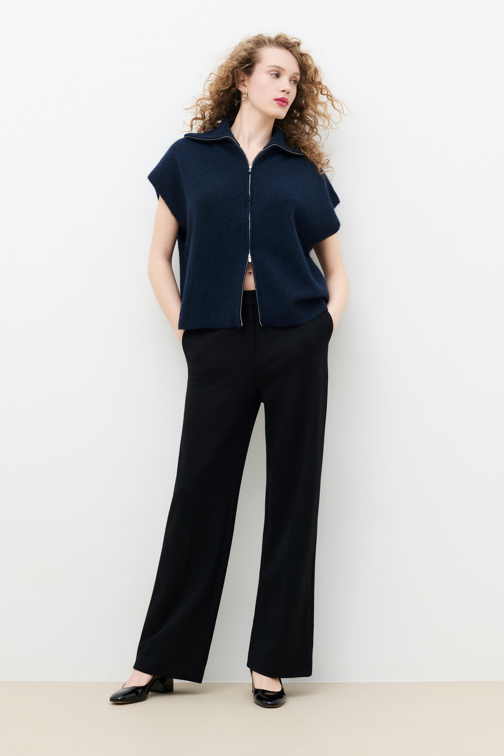 Mitch cardigan navy blue woman
