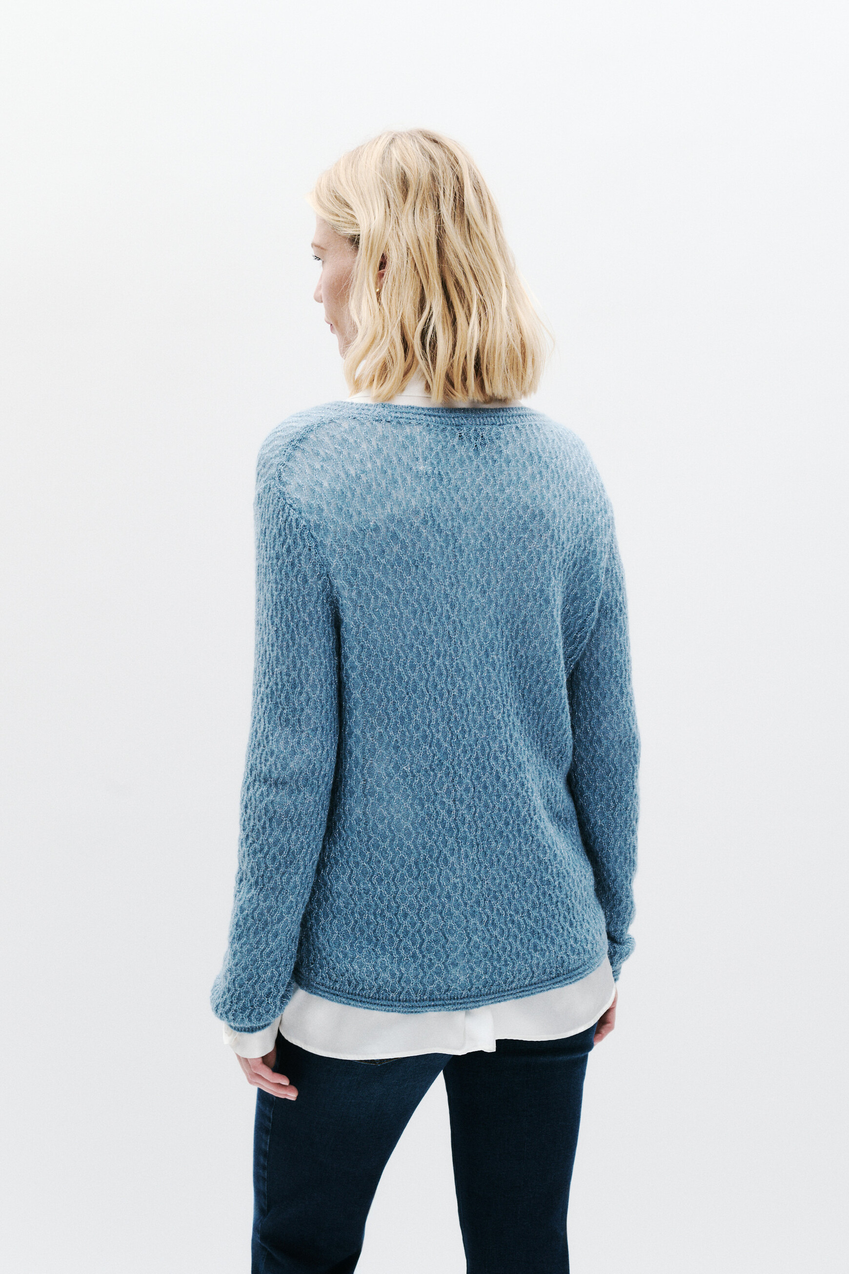 trui msaralie denim baby blauw vrouw Trui Msaralie denim baby blauw vrouw