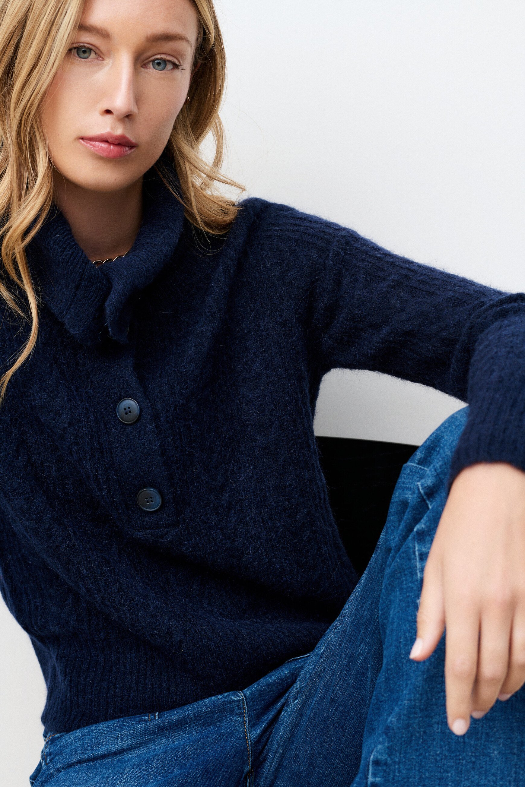 Pull Mdarcy bleu marine femme