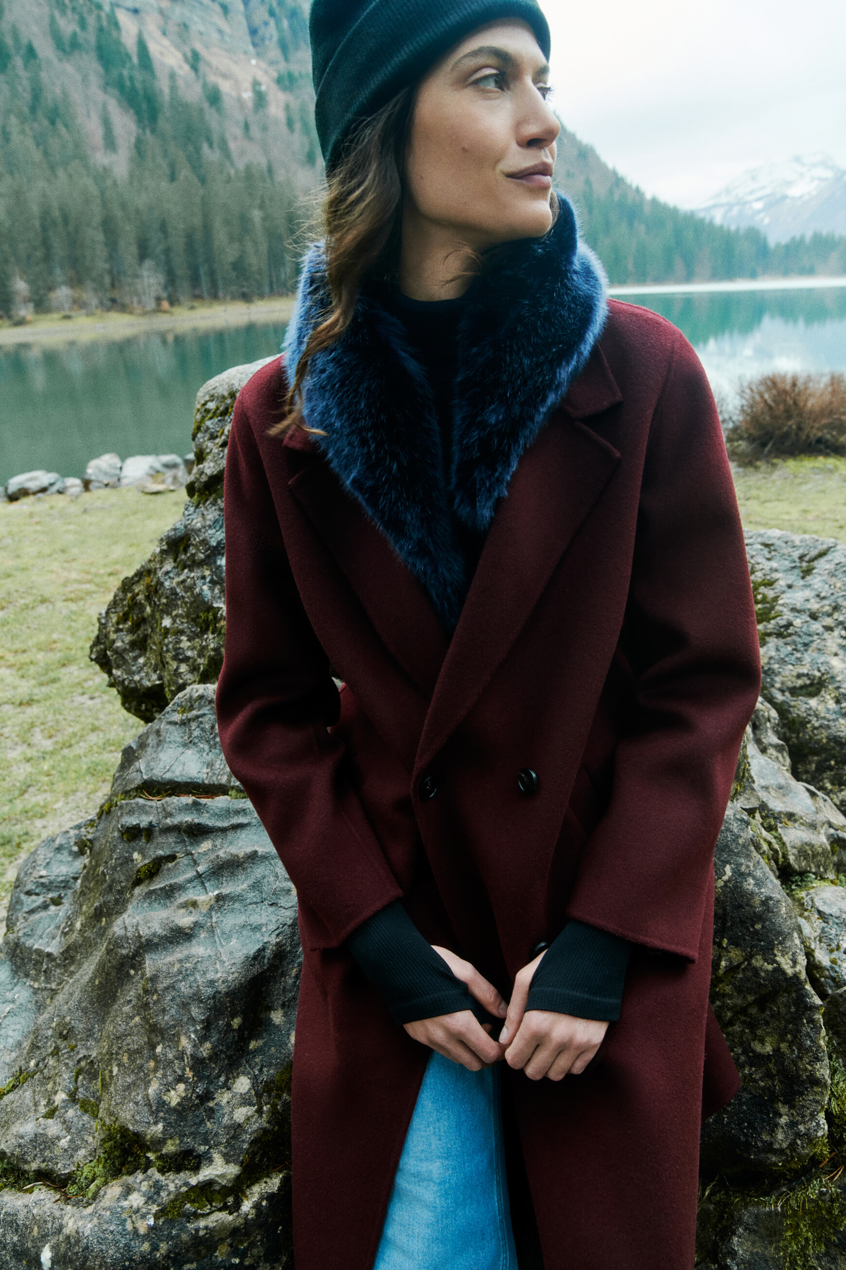 manteau grenard prune femme Manteau grenard prune femme