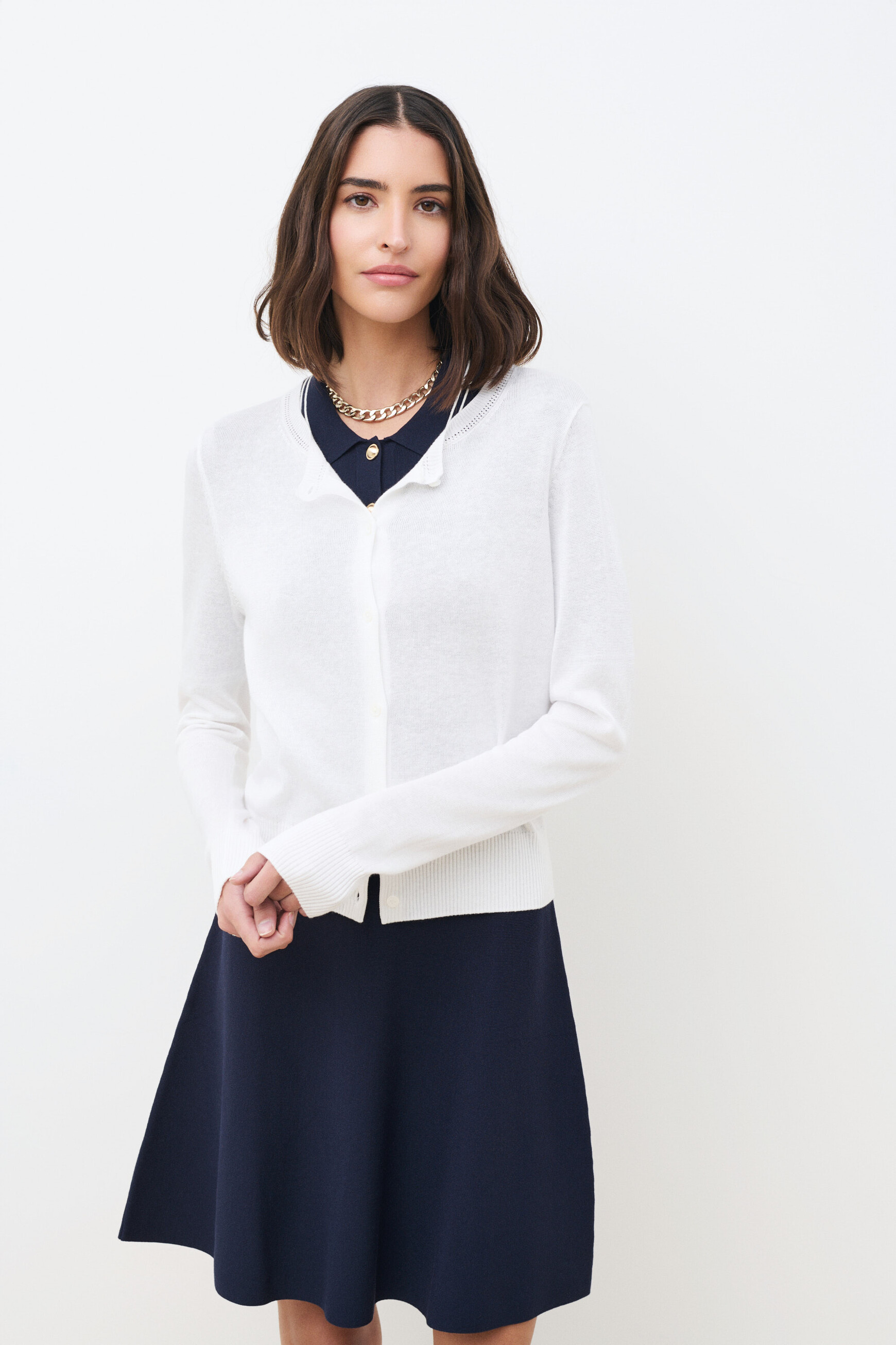 Mcallie sweater ecru woman