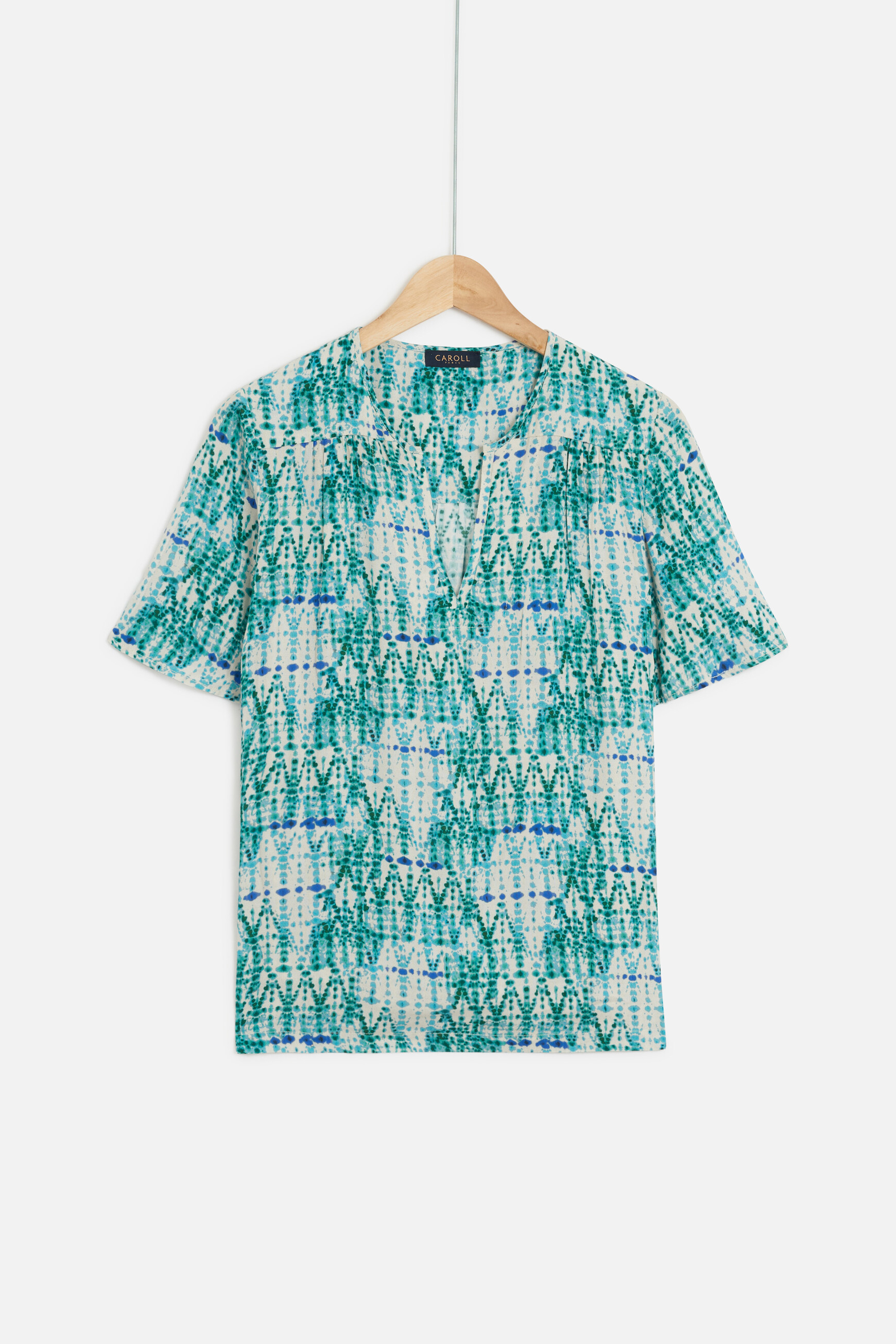 blouse tie and dye vert emeraude femme Blouse tie and dye vert emeraude femme