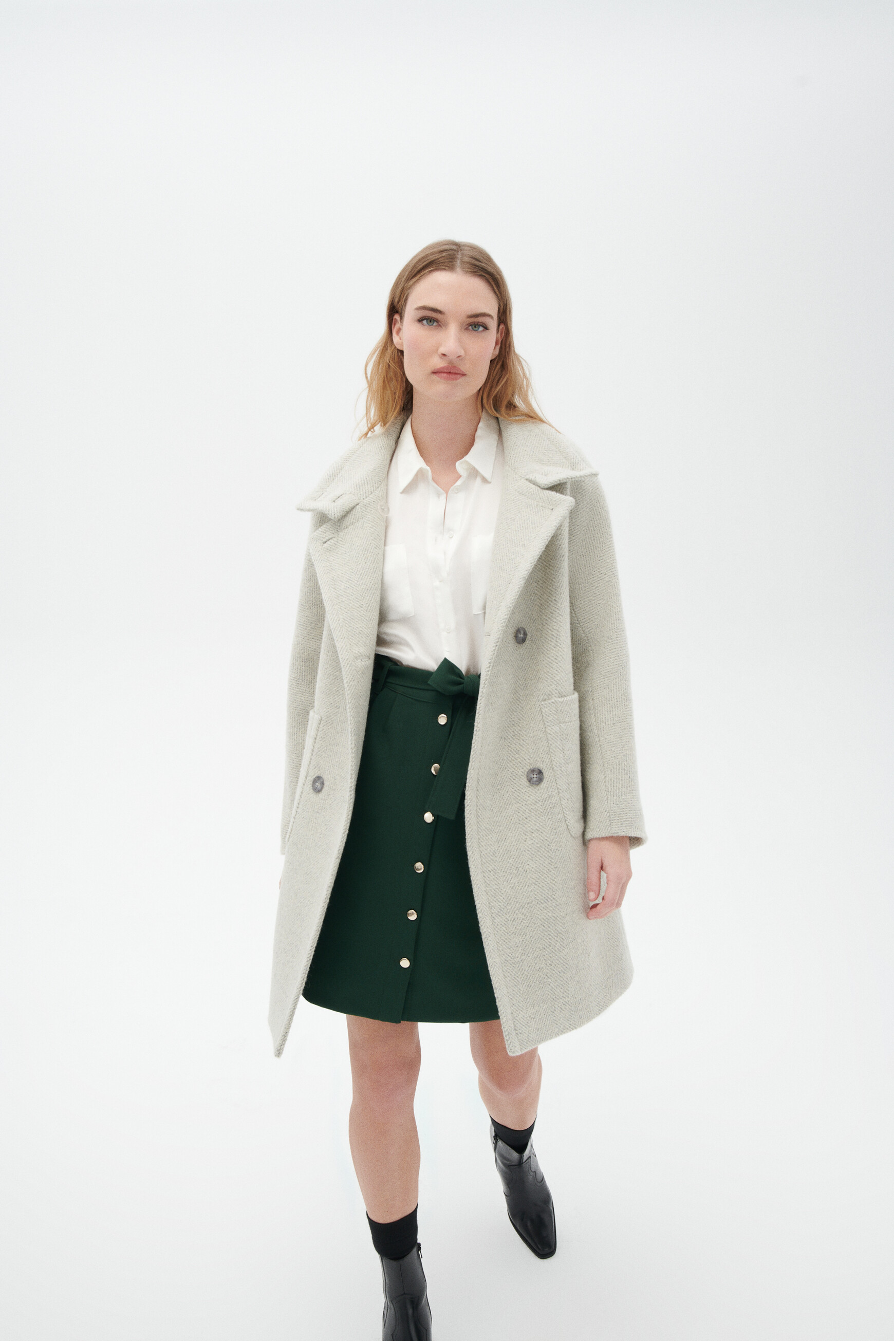 Manteau laine hotsell ecru femme