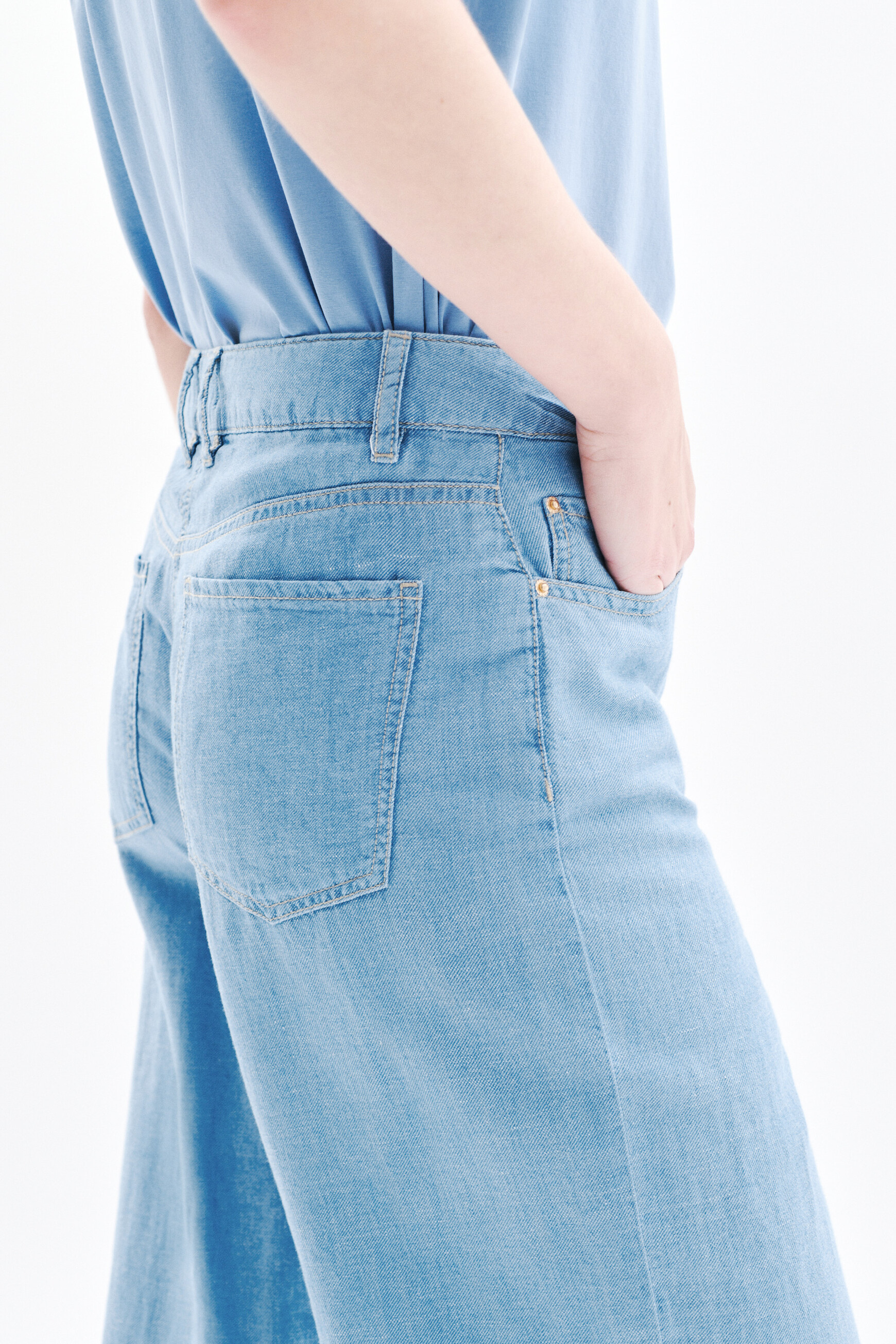 pantalon plincoln bleu ciel femme Pantalon plincoln bleu ciel femme