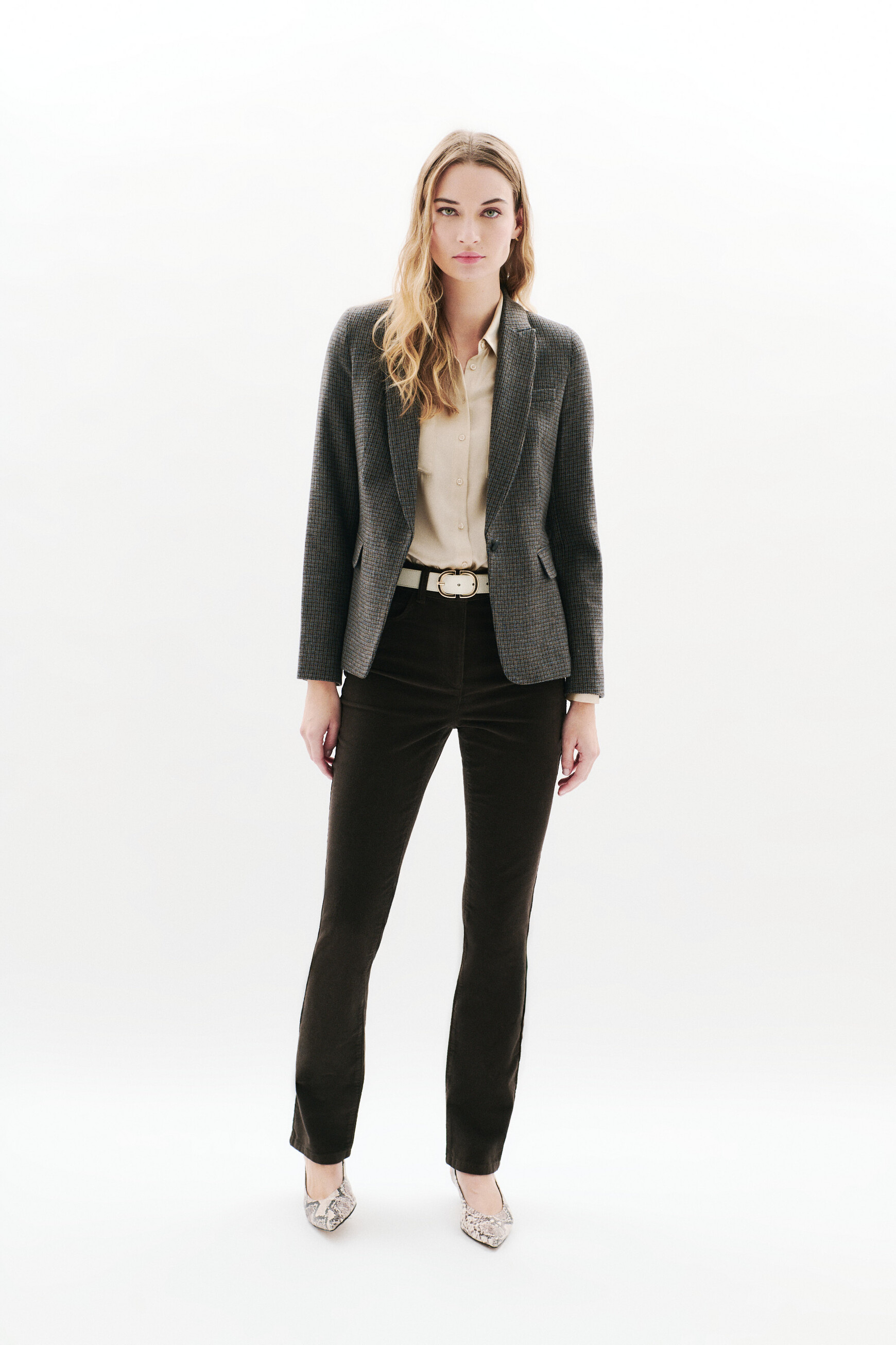 vaurora pied de puce jacket grey woman Vaurora Pied De Puce jacket grey woman