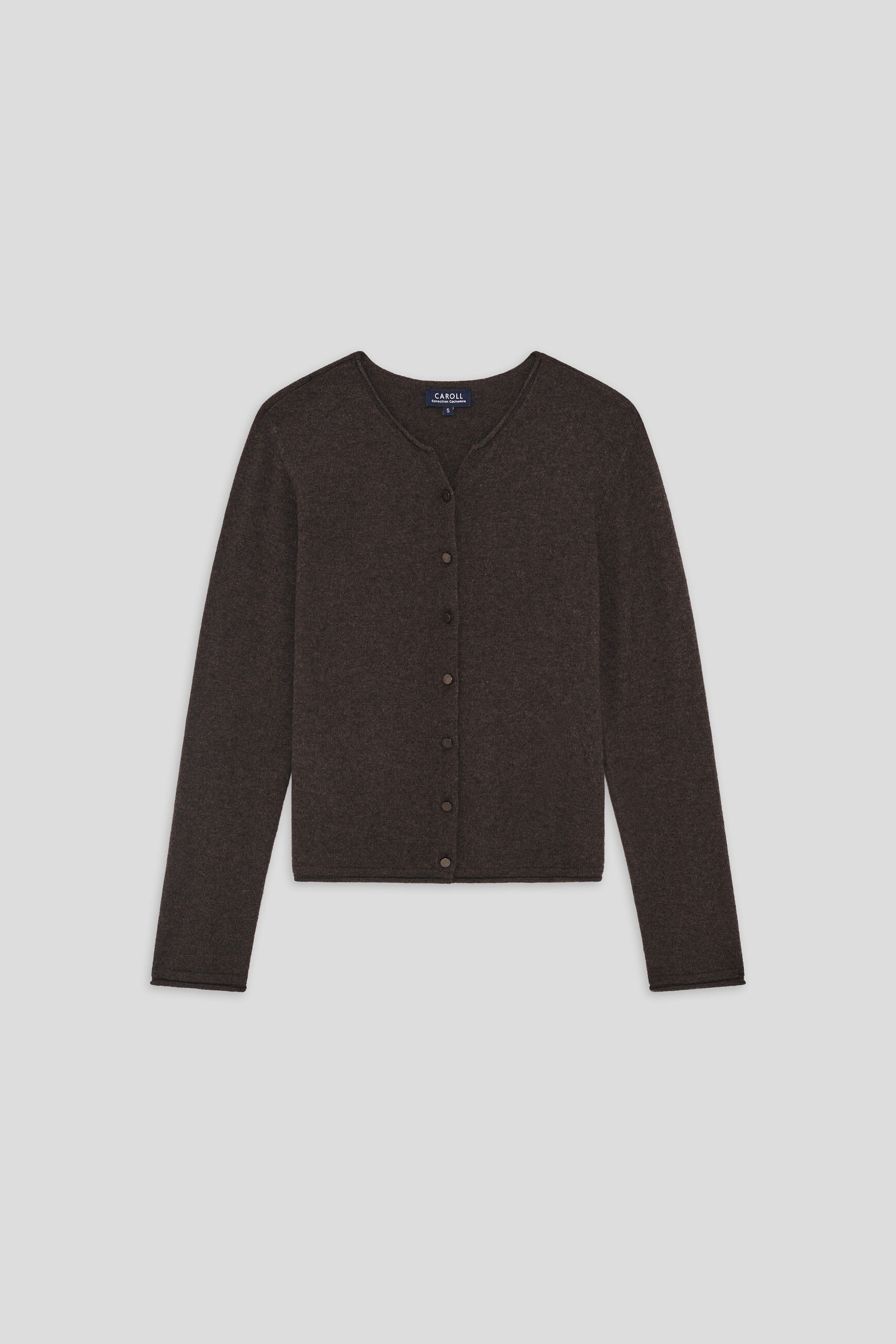 Msally sweater 100% cashmere dark brown woman
