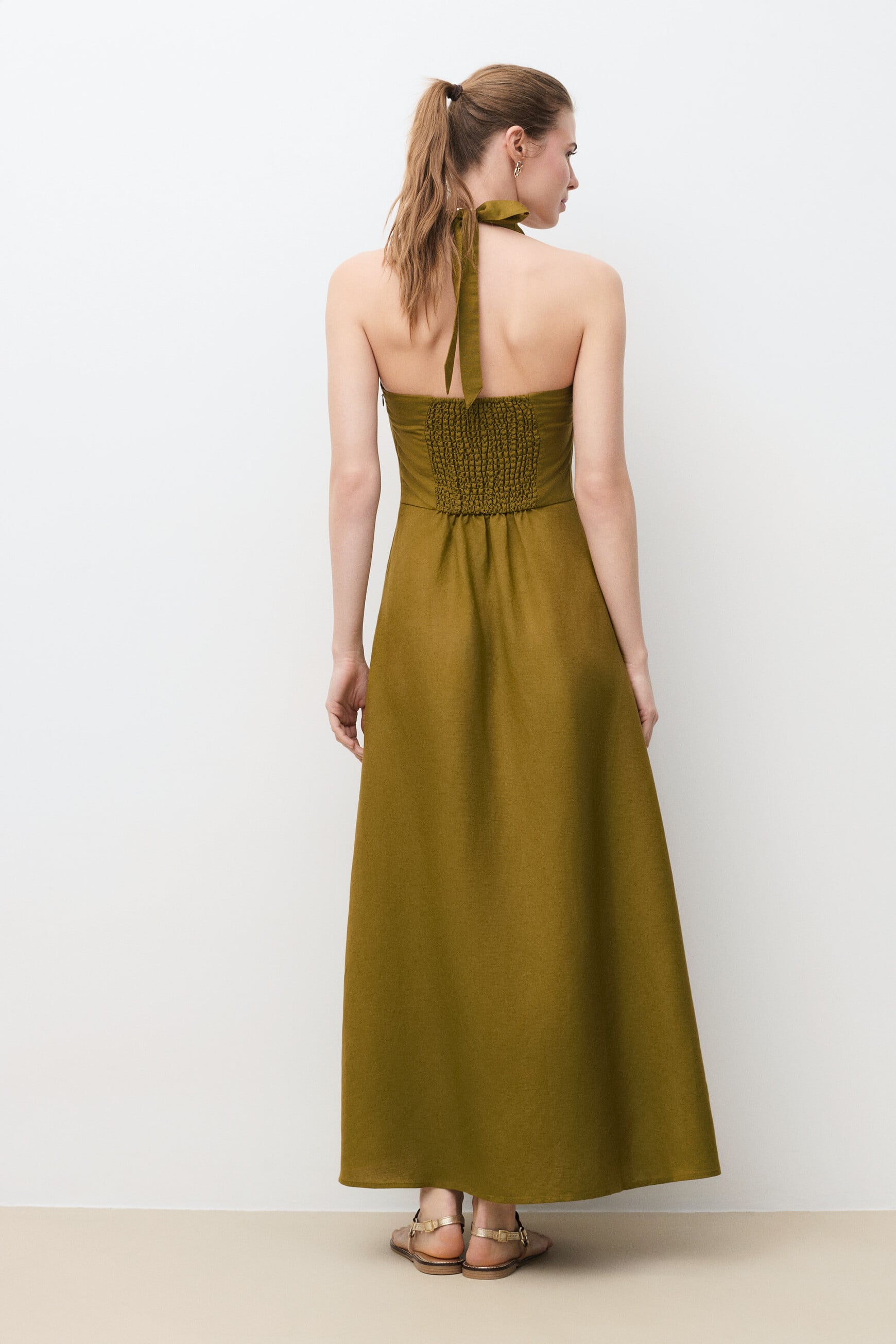 Robe Railey vert olive femme