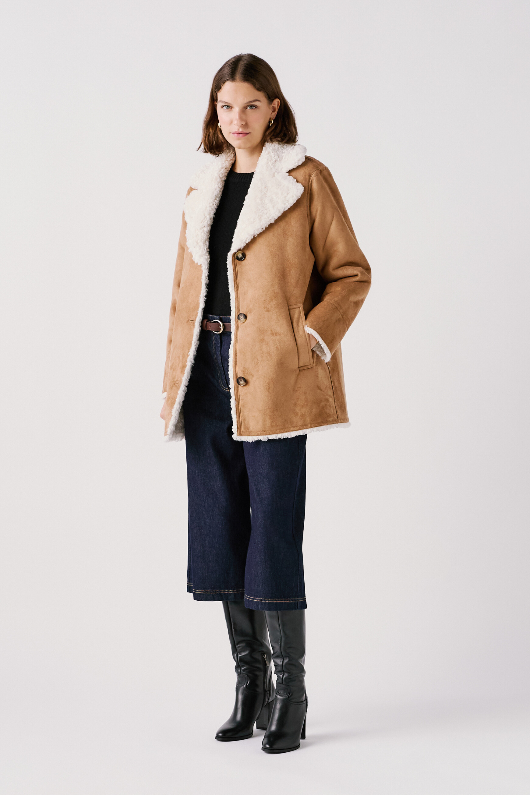 Gonzague coat camel woman