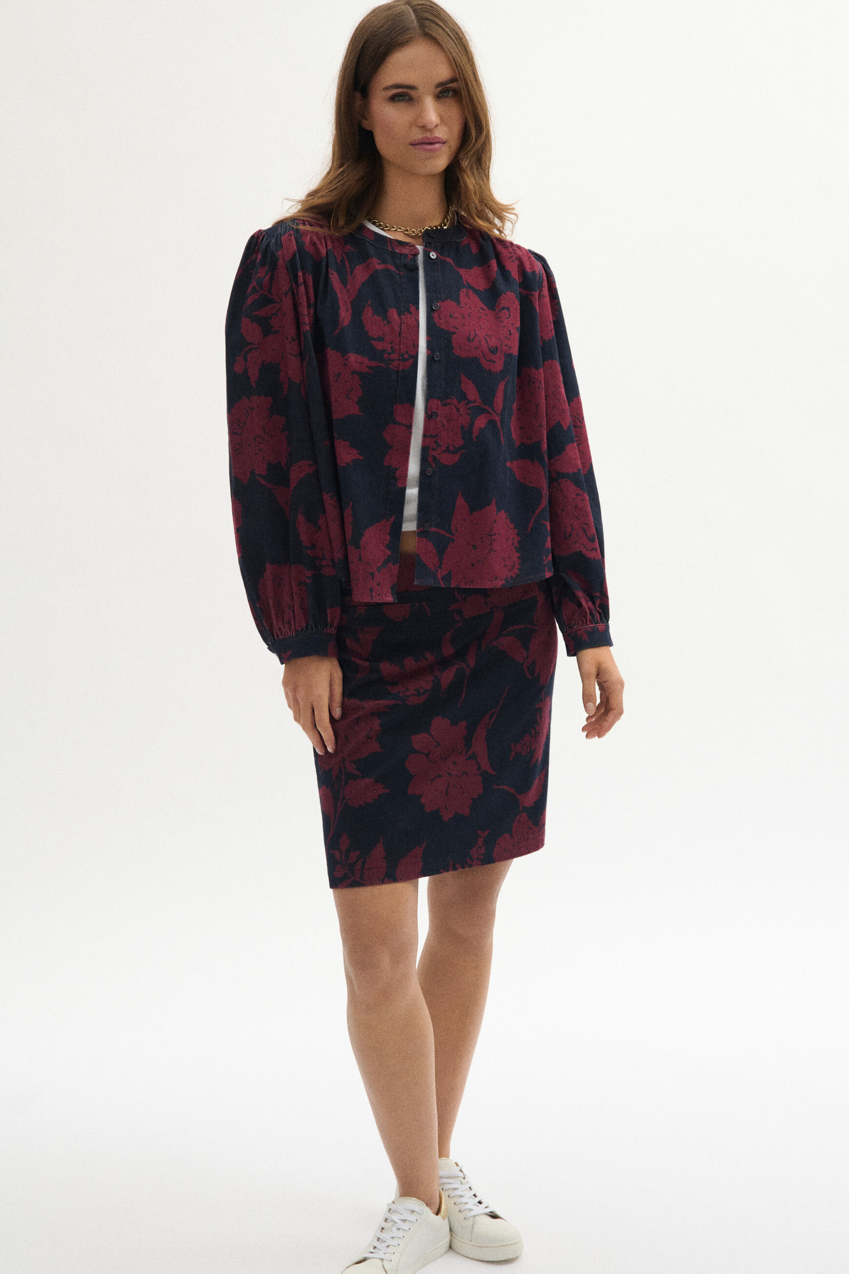 Joscane skirt burgundy woman