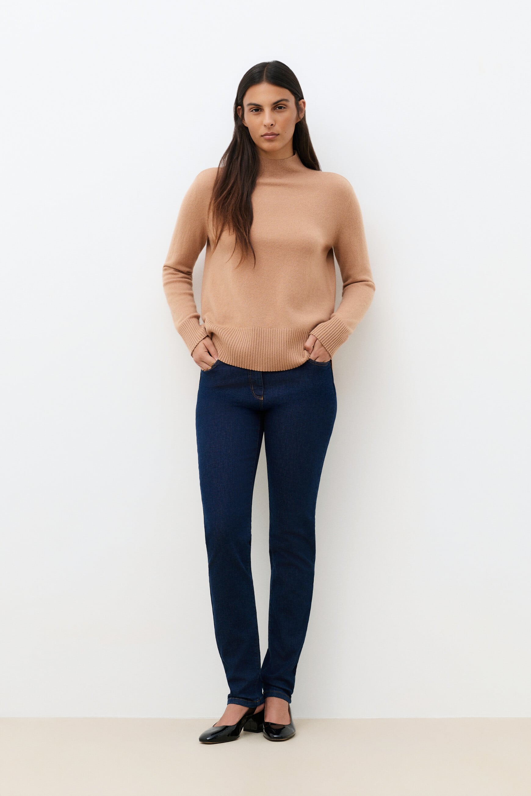 Tom slim-fit pants double stone denim woman