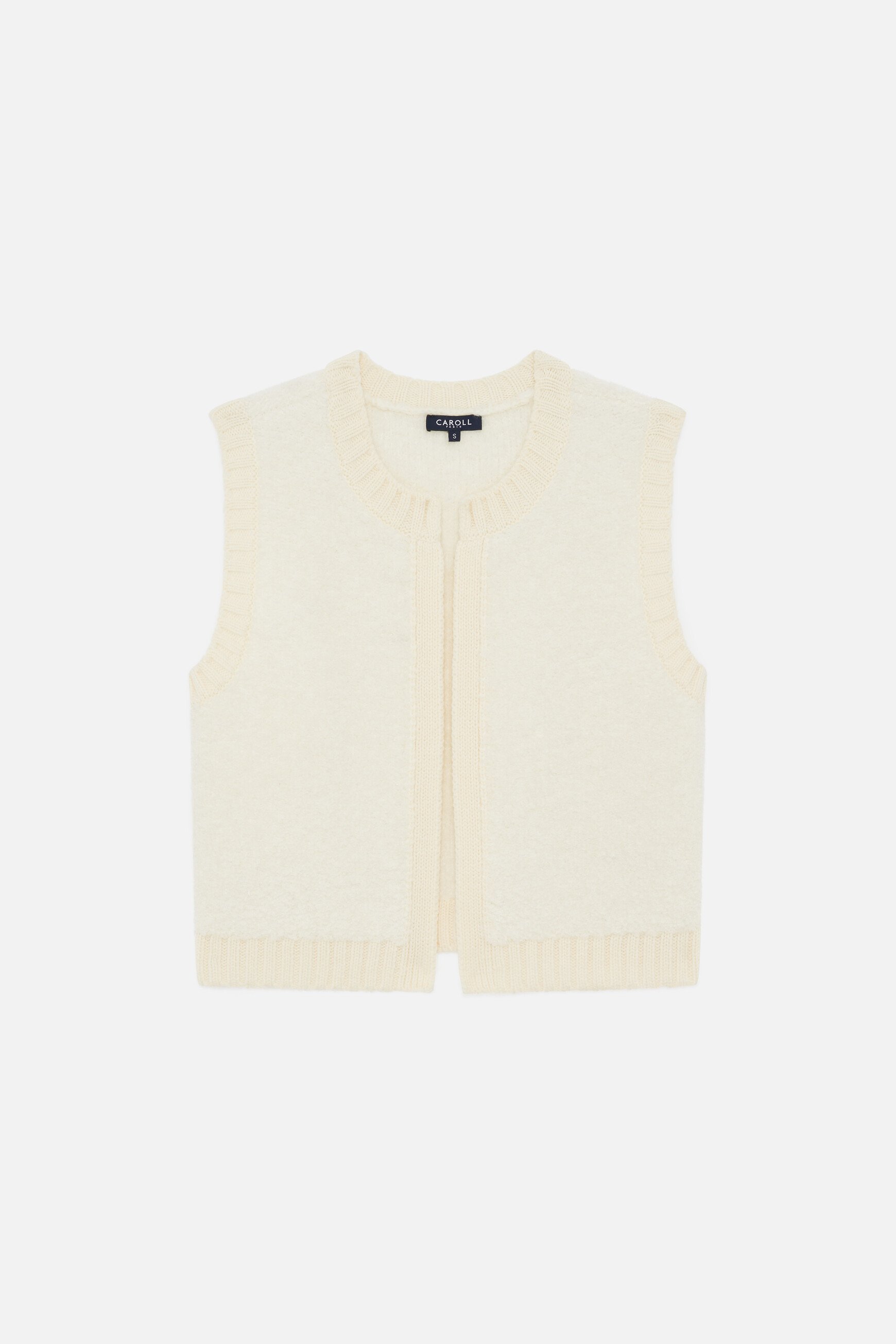 Gilet Mdino ecru femme