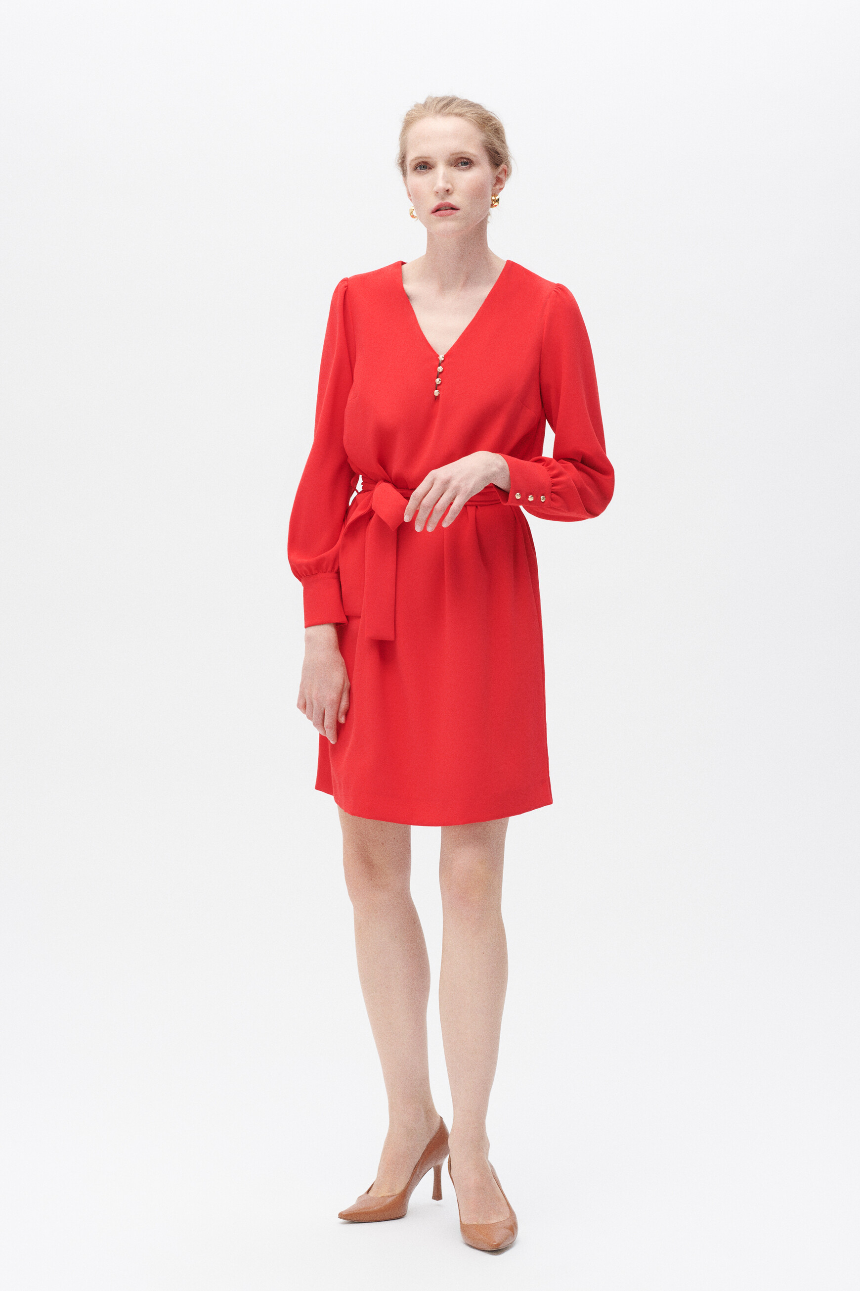 robe roseline rouge femme Robe roseline rouge femme